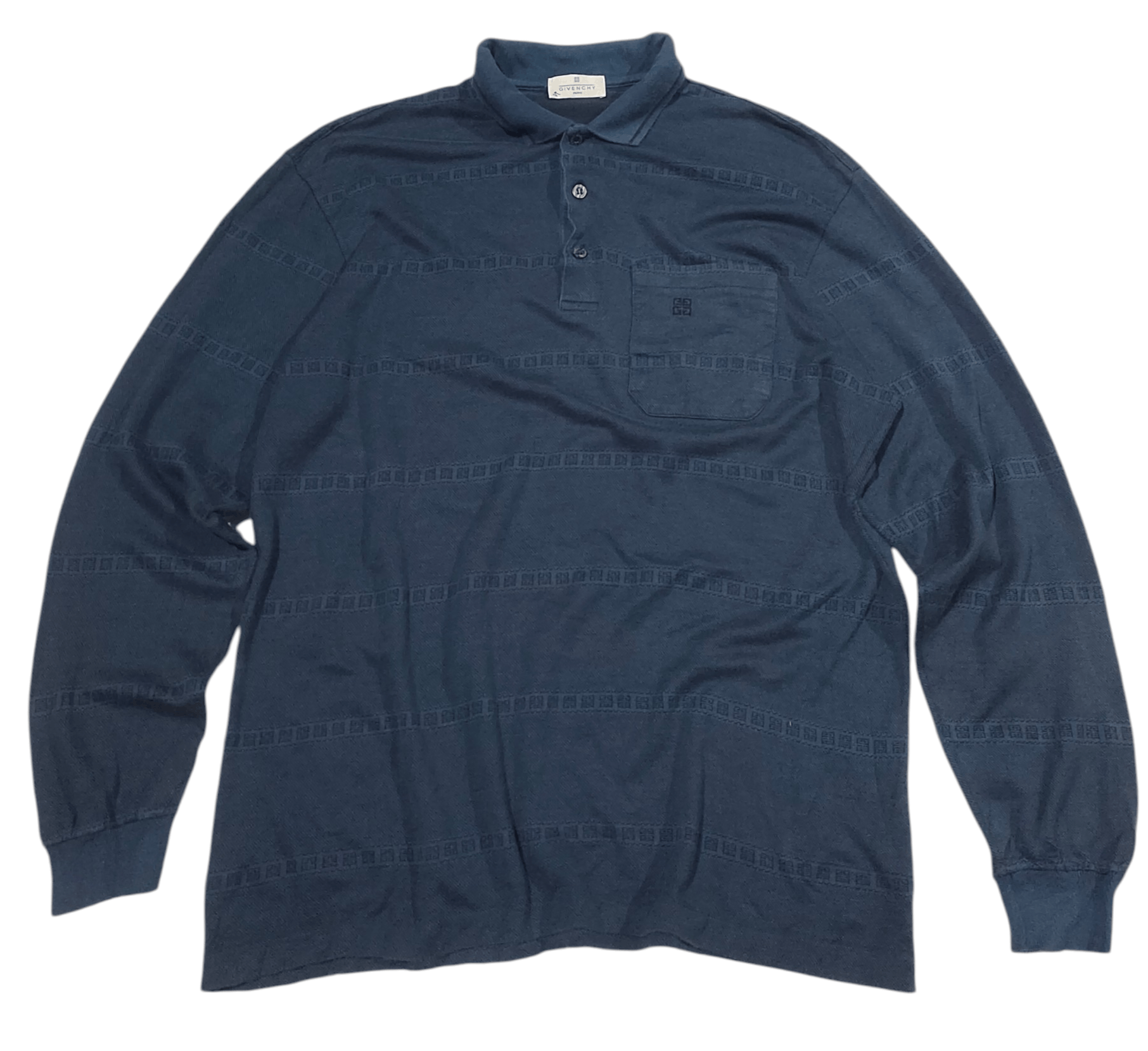 Givenchy Vintage 90s Givenchy Polo Longsleeve Size US L / EU 52-54 / 3 - 1 Thumbnail