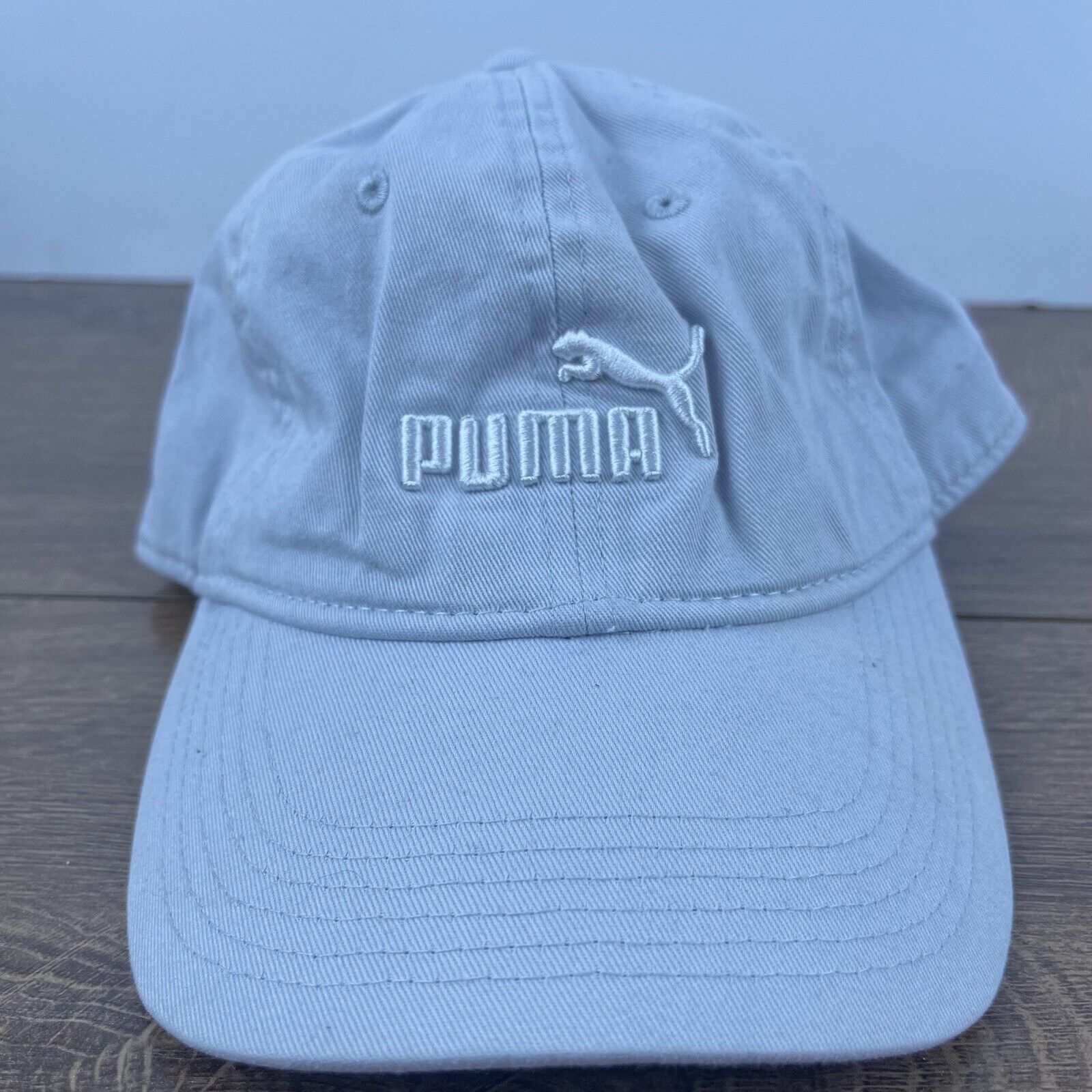 Puma PUMA White Gray Hat PUMA Hat White Adjustable Hat White Adul Size ONE SIZE - 1 Thumbnail