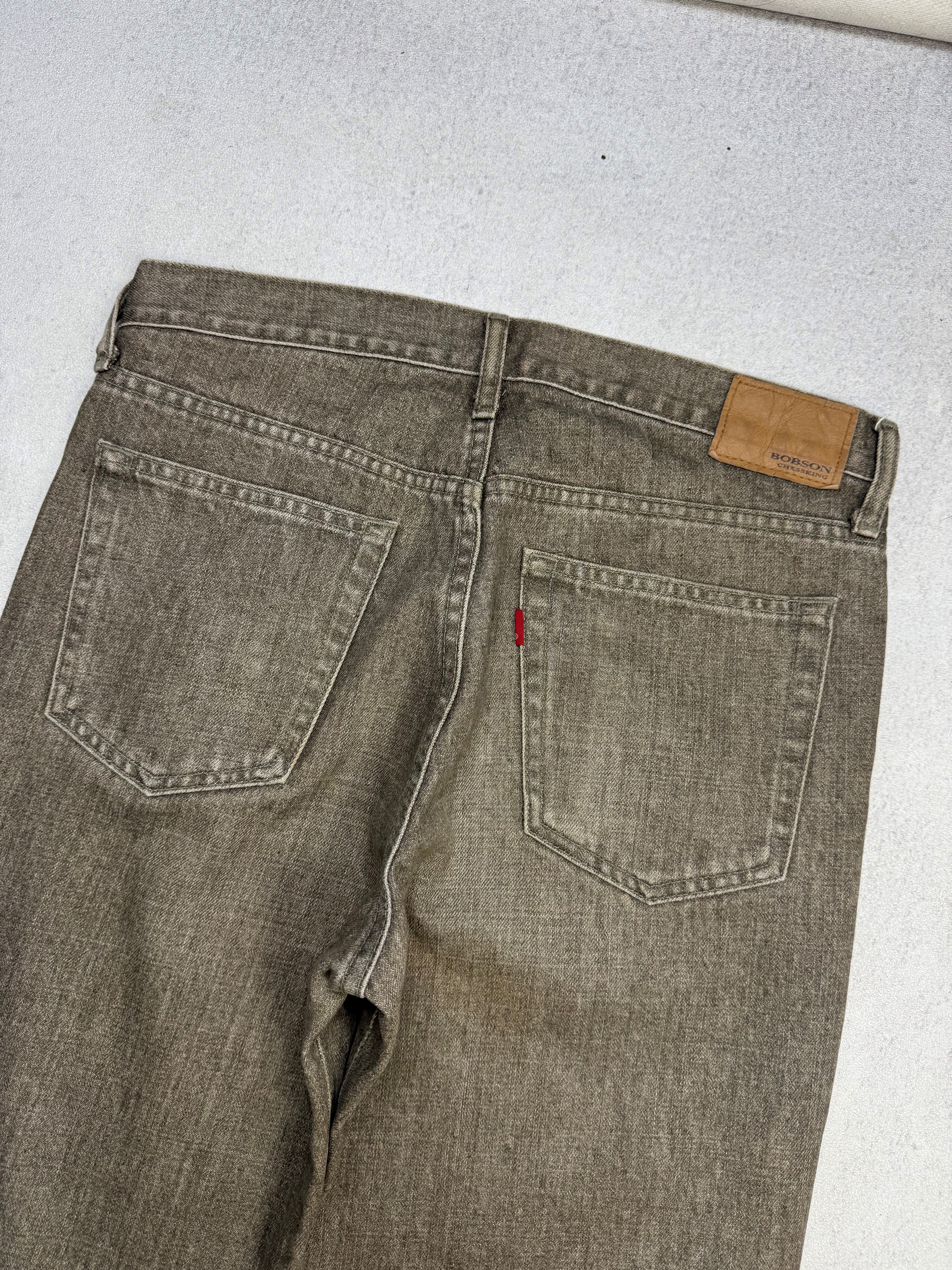 Japanese Brand Bobson Chessking Bootcut Jeans Size US 33 - 10 Thumbnail