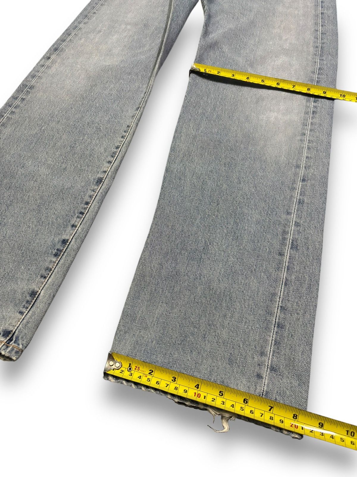 Edwin Vintage Edwin 505X Selvedge Blue Washed Straight Leg Jeans Size US 30 / EU 46 - 18 Thumbnail