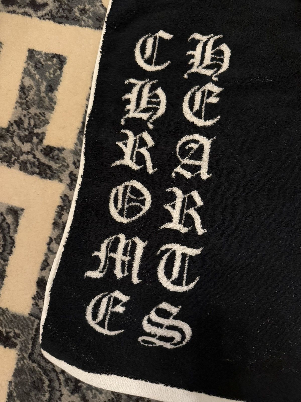 Chrome Hearts Chrome Hearts Beach Towel Black White New Size ONE SIZE - 4 Thumbnail
