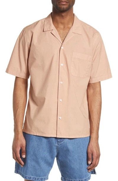 Frame Frame Powder Brick Beige Camp Collar Short Sleeve Shirt Med Size US M / EU 48-50 / 2 - 1 Thumbnail