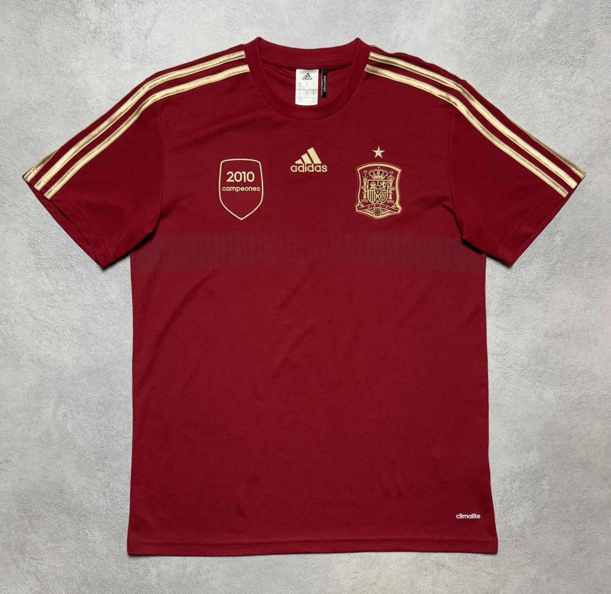 Adidas Spain 2013 2014 Football Shirt Soccer Jersey Adidas Size US M / EU 48-50 / 2 - 1 Thumbnail