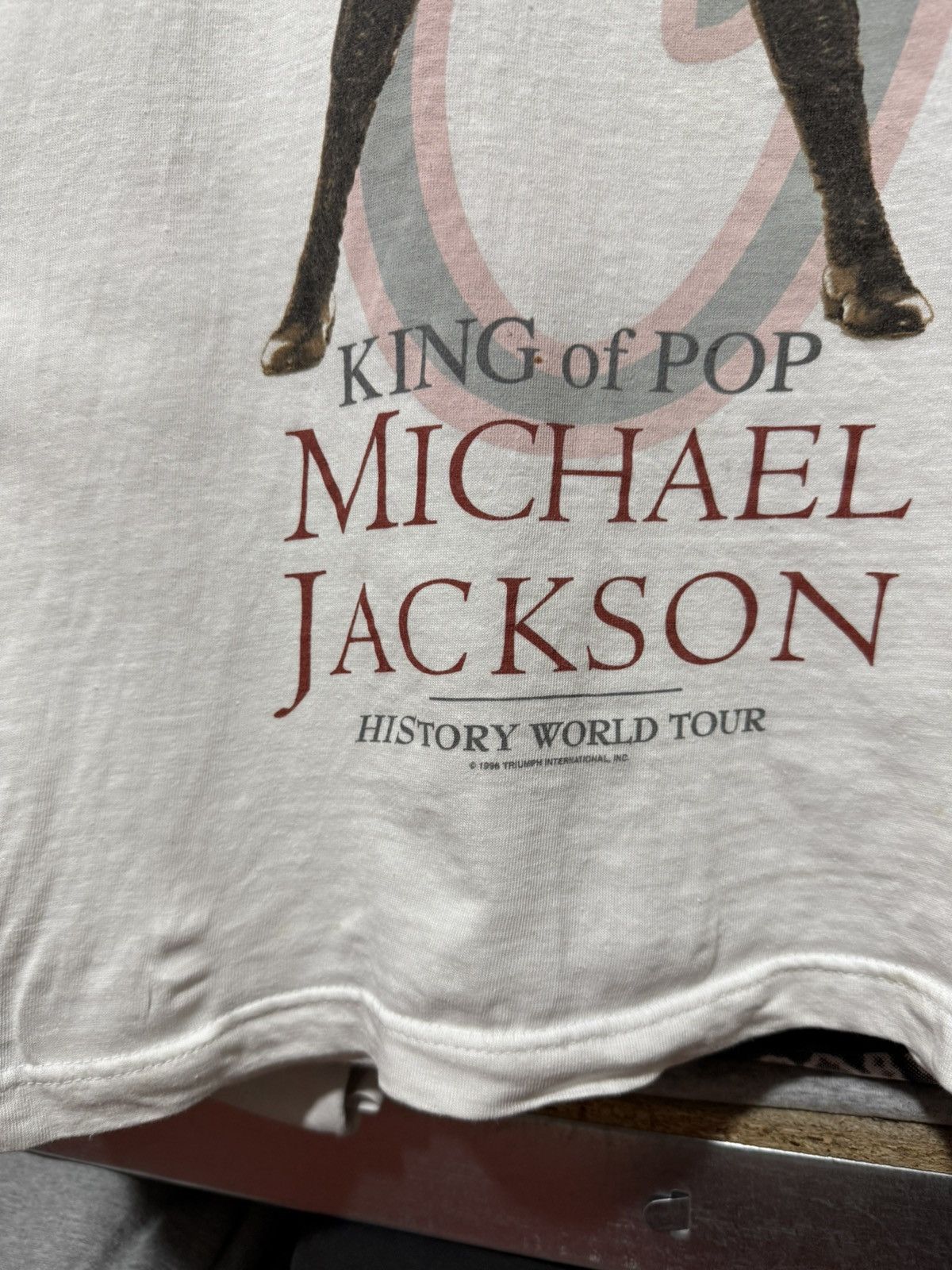 Vintage Vintage 1996 Michael Jackson King Of Pop History Tour Tee Size US XL / EU 56 / 4 - 7 Thumbnail