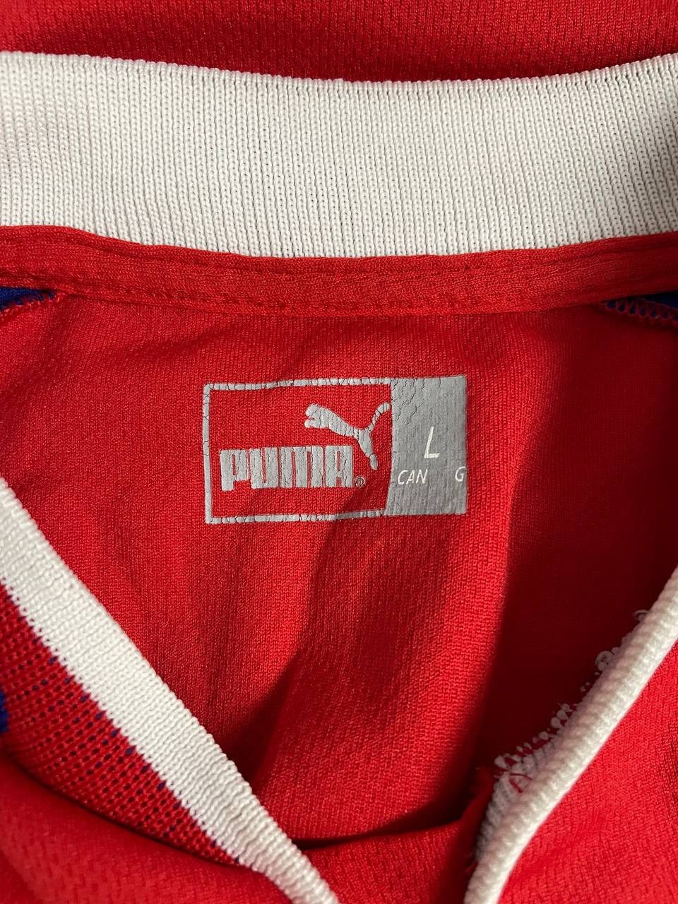 Puma Puma T Shirt Czech Republic 2000 Euro Nedved 4 Red Vintage Size US L / EU 52-54 / 3 - 20 Thumbnail