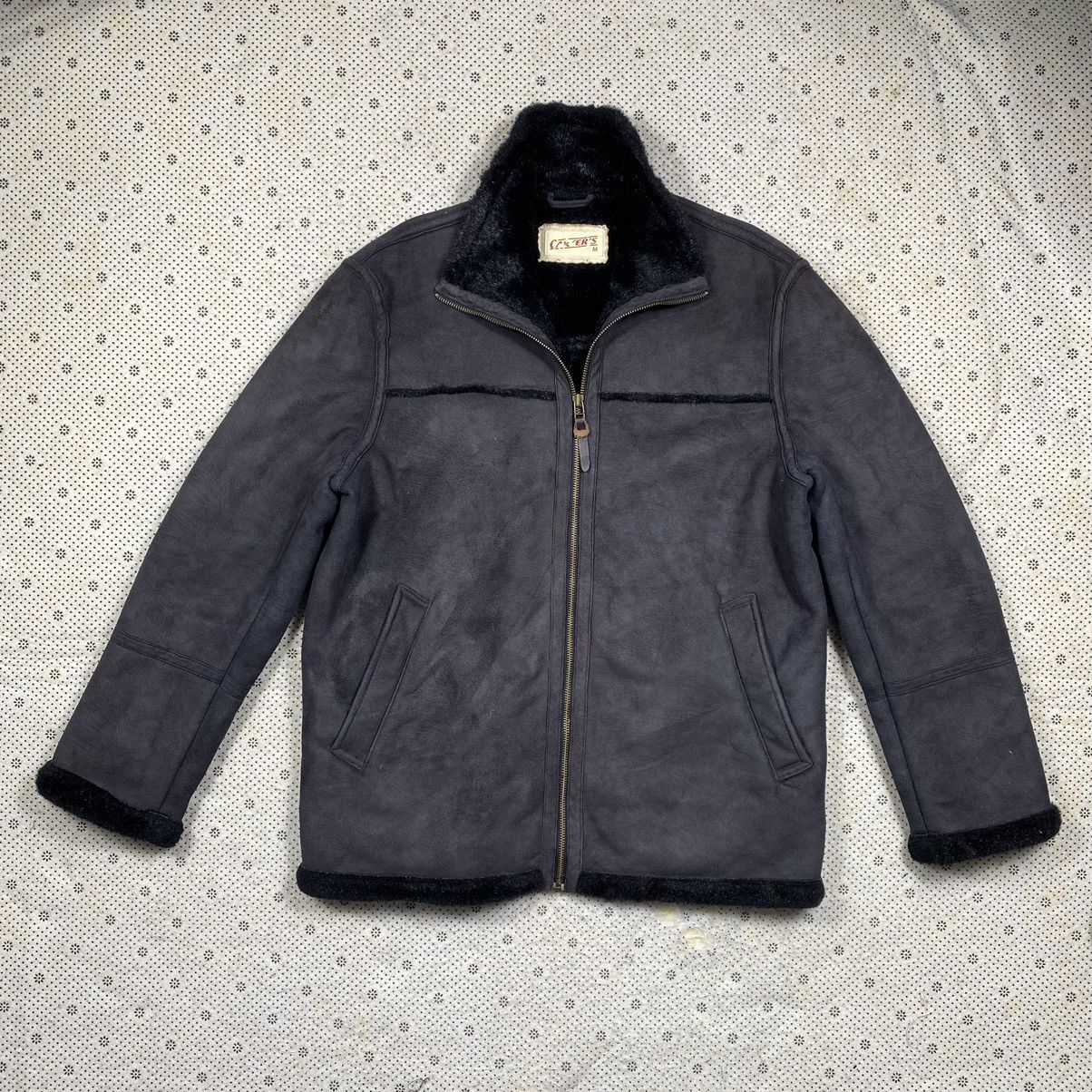 Japanese Brand Type B3 Carters Shearling Faux Suede Deck Jacket Size US M / EU 48-50 / 2 - 2 Thumbnail