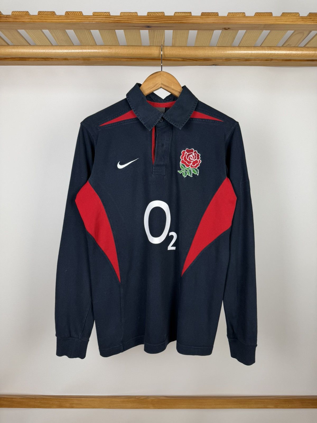 Nike Vintage 90s Nike Rugby England World Cup Winner Jersey Size US M / EU 48-50 / 2 - 1 Thumbnail