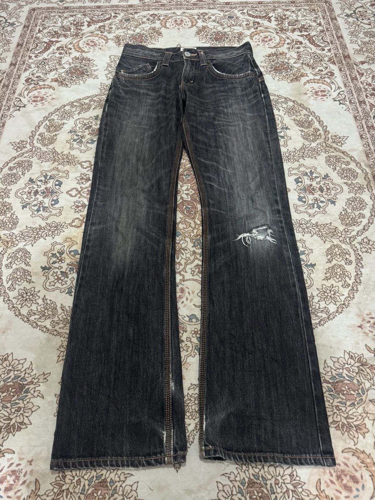 Edwin Vintage Edwin XV Distressed Flared Jeans Size US 31 - 1 Thumbnail