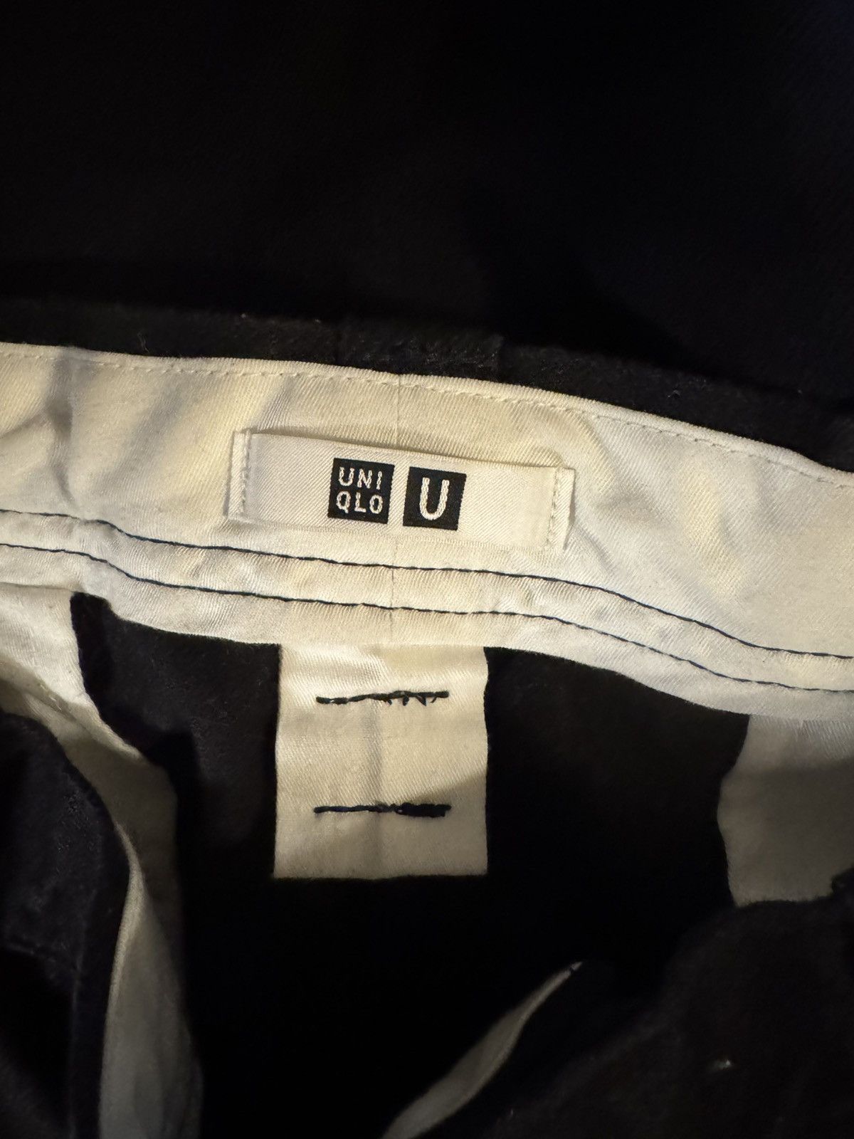 Uniqlo Uniqlo Wide Leg Black Chino Pants Size US 30 / EU 46 - 3 Thumbnail