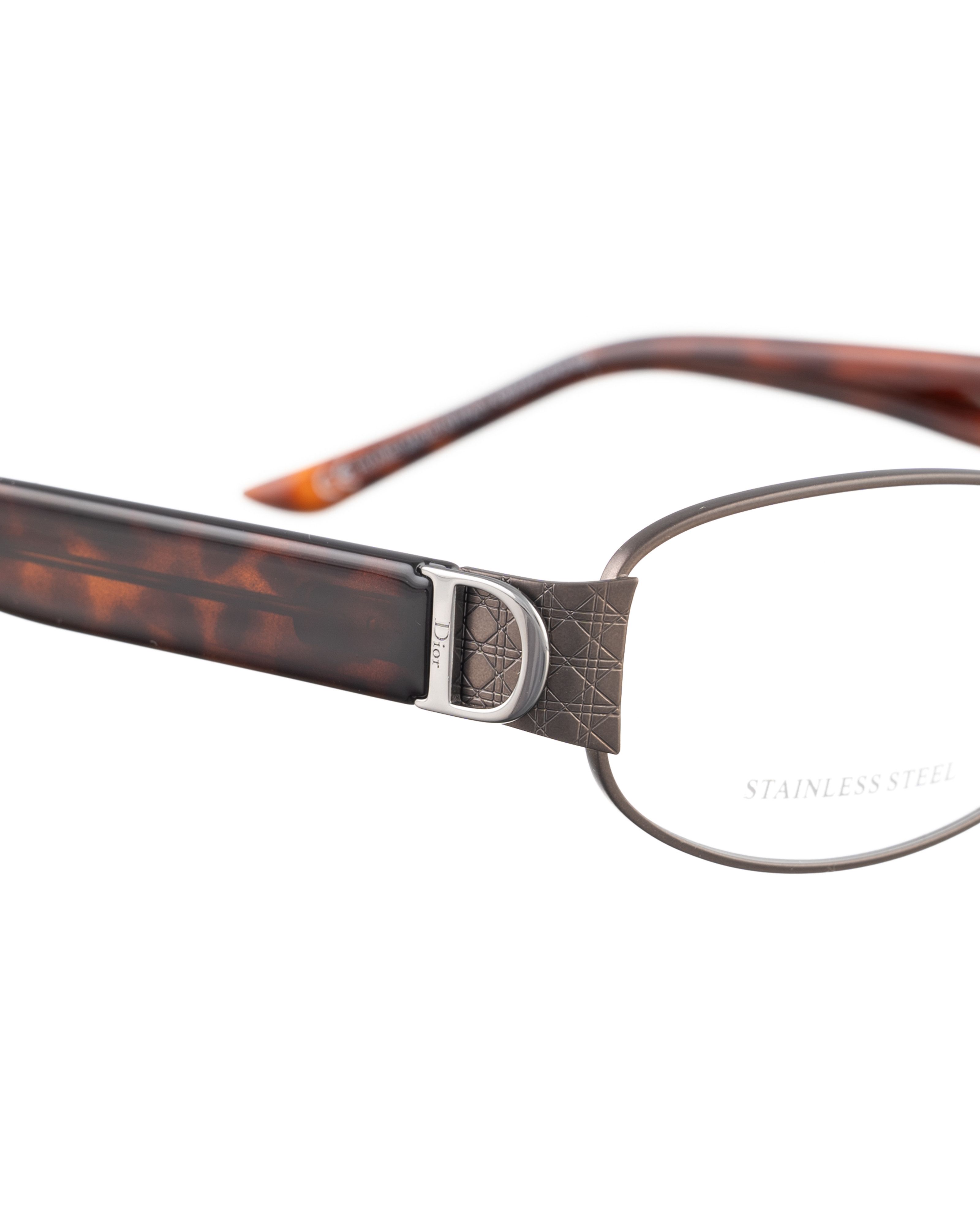 Dior 00s Matte Metal Brown Glasses