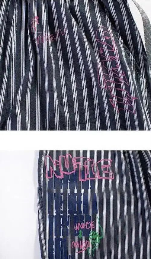 Jean 20SS Indigo Union Japan Navy Oxford Striped Shorts Size US 31 - 3 Thumbnail