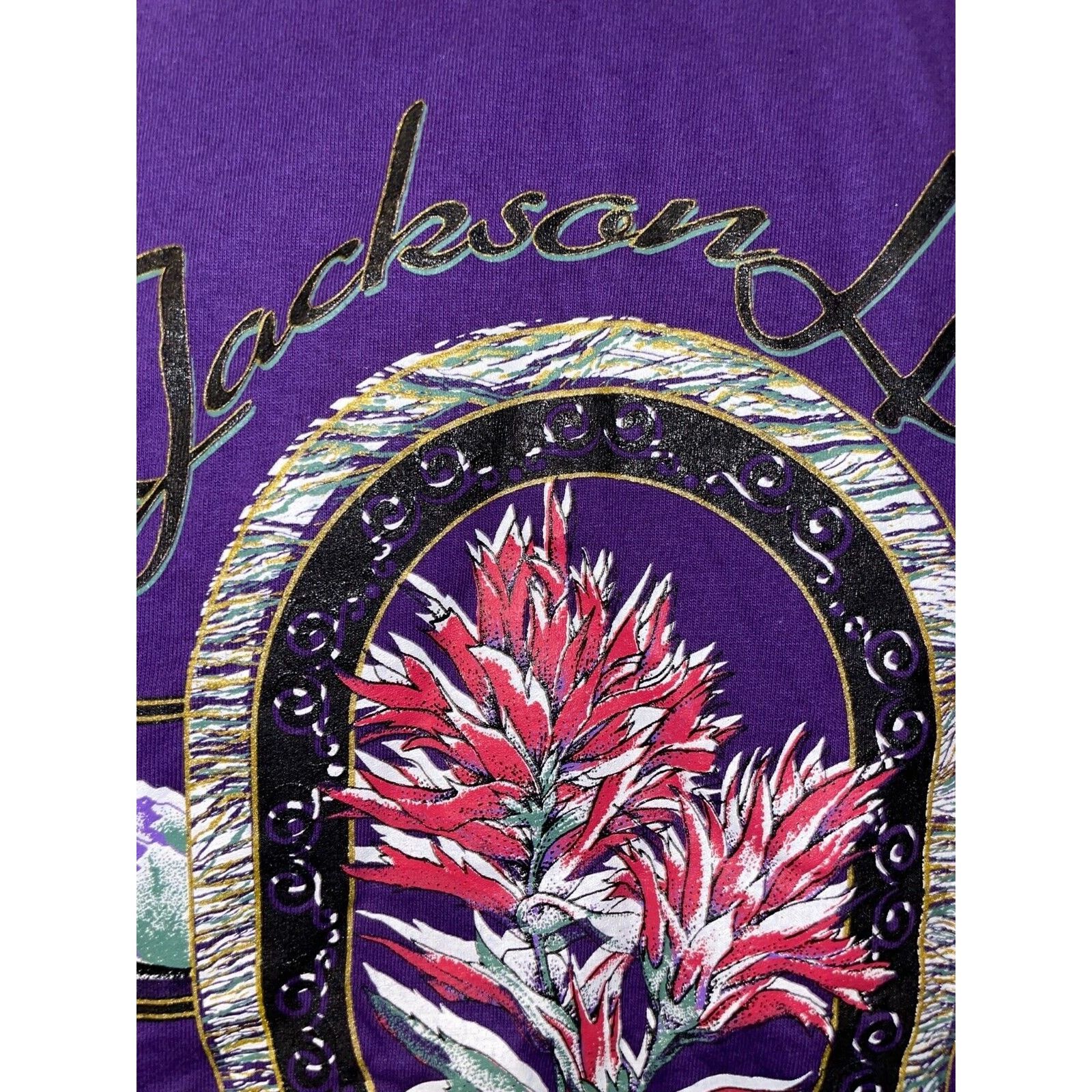 Jerzees Vintage Jackson Hole Shirt Wyoming Wildflowers 90s Tee VTG L Size US L / EU 52-54 / 3 - 5 Thumbnail