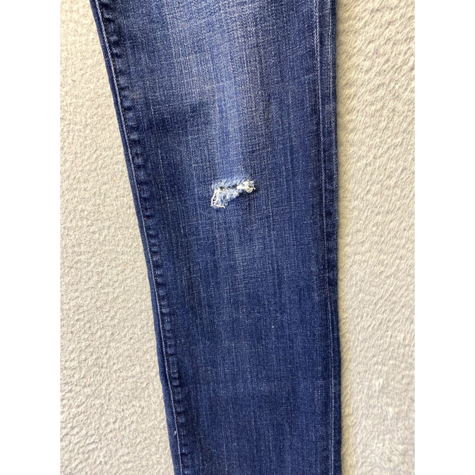 Lucky Brand Lucky Brand Jeans Womens 6 Straight Denim 32x33 Blue Slim 5-Pocket Regular Inseam 33 Comment: N/A Size 24" / US 00 / IT 34 - 2 Thumbnail