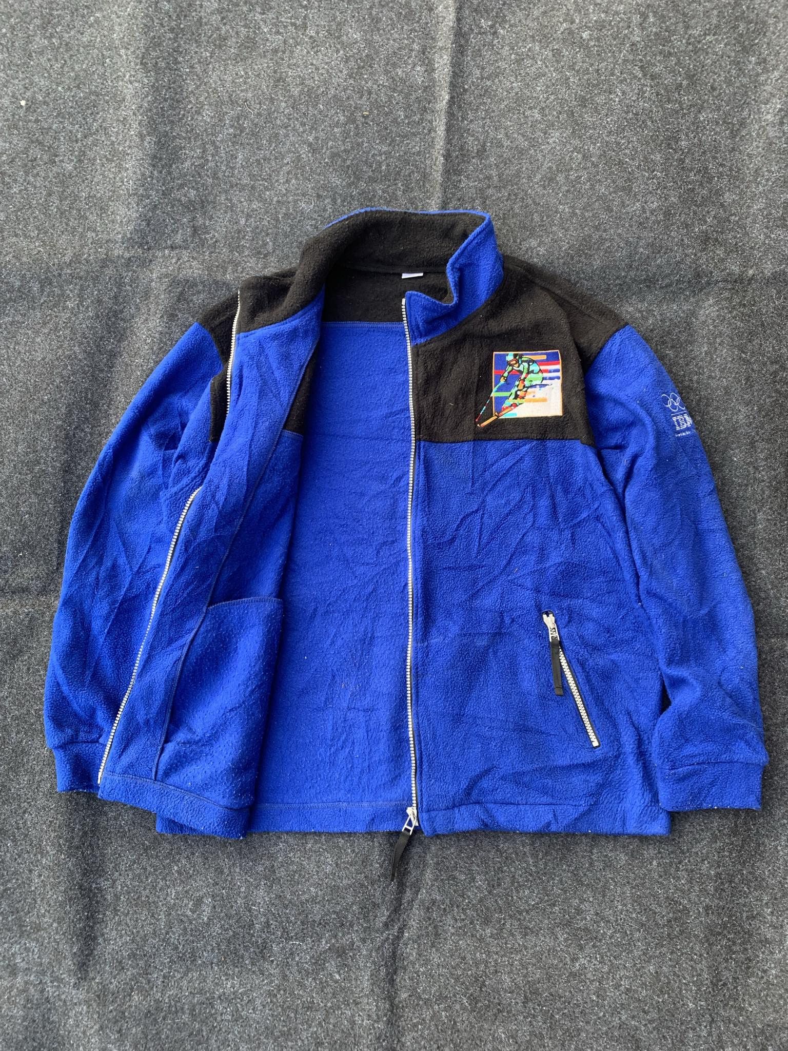 USA Olympics IBM x OLYMPIC worldwide partner Fleece jacket - Ski Graphic. Size US M / EU 48-50 / 2 - 2 Thumbnail