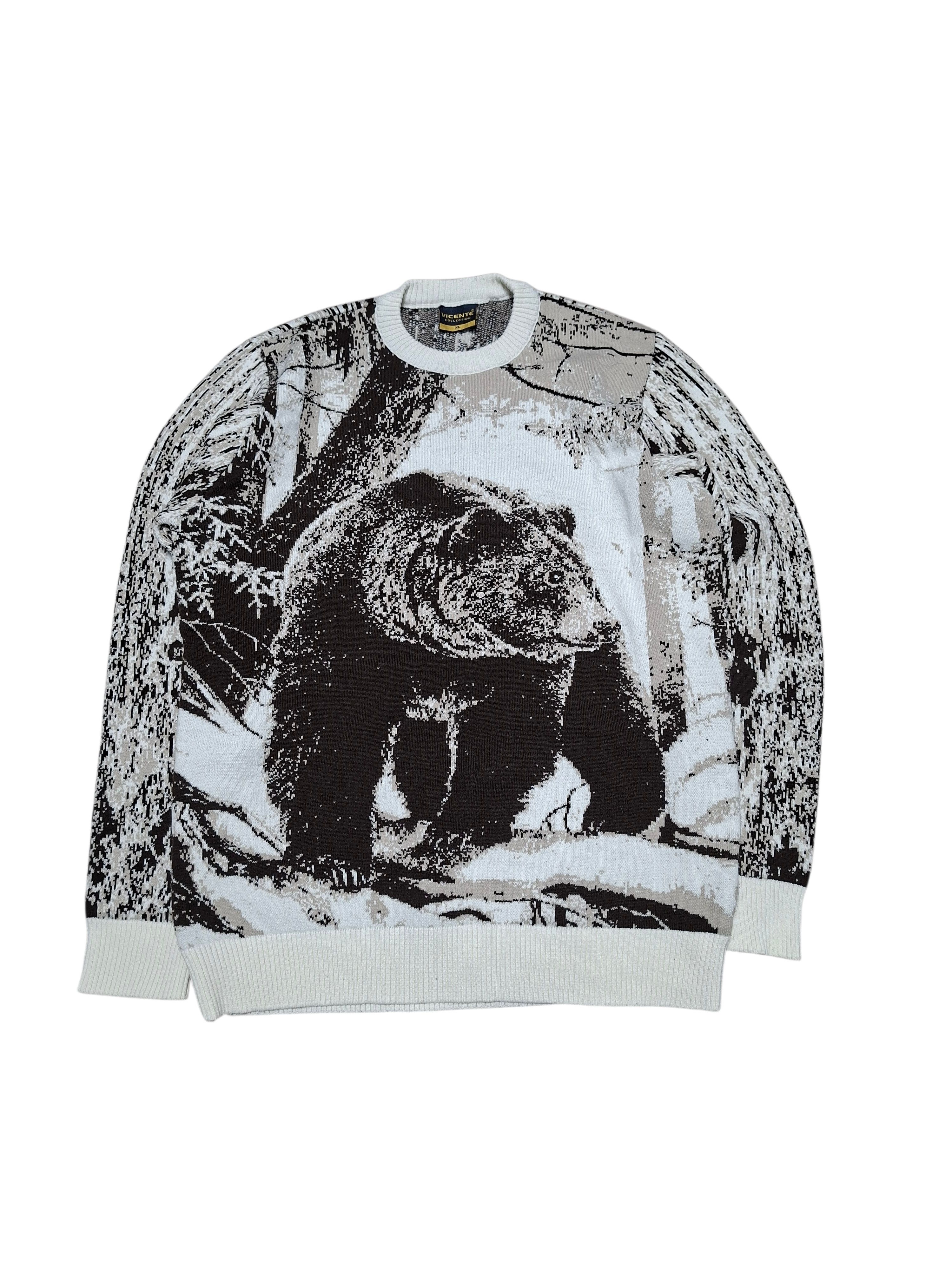 Japanese Brand BEAR ANIMAL AVANT GARDE OPIUM JAPANESE VINTAGE SWEATER Size US M / EU 48-50 / 2 - 1 Thumbnail