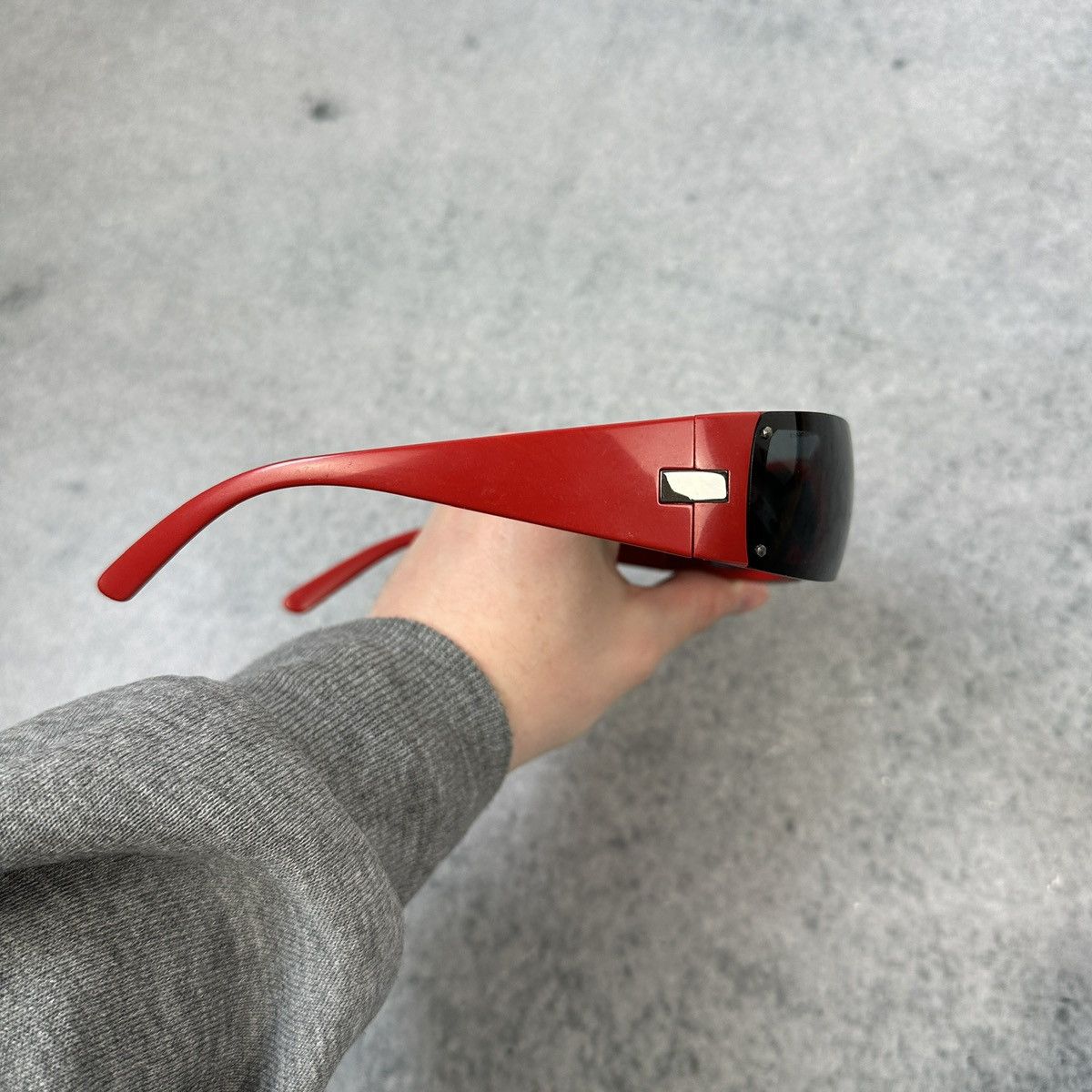 Prada Prada Sprot Sunglasses SPS 06E OBU-1A1 Red Glasses Red Size ONE SIZE - 8 Thumbnail