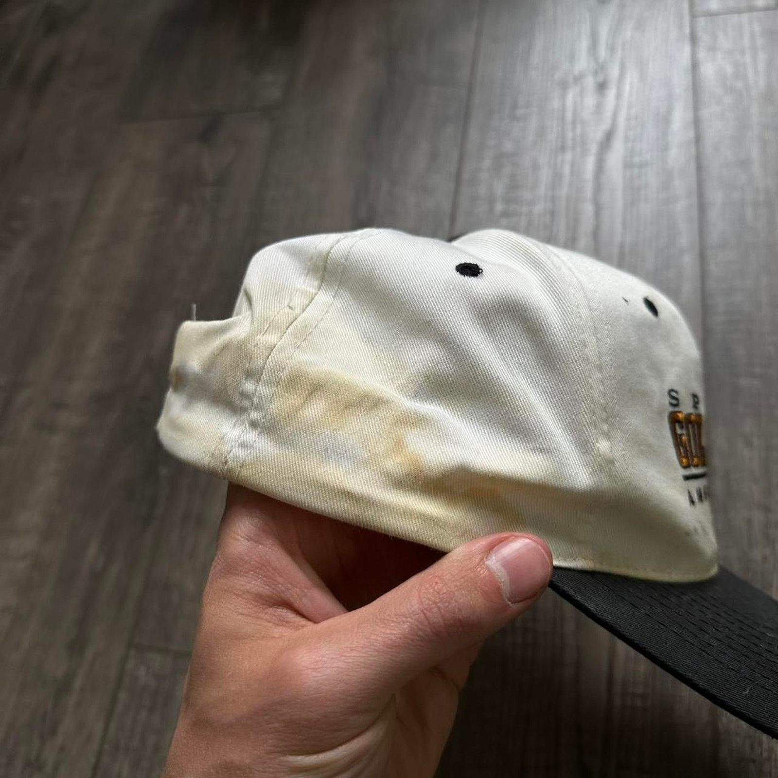 Vintage Vintage 90s Gold Dot Ammo Thrashed USA Trucker Hat Cap Size ONE SIZE - 3 Thumbnail