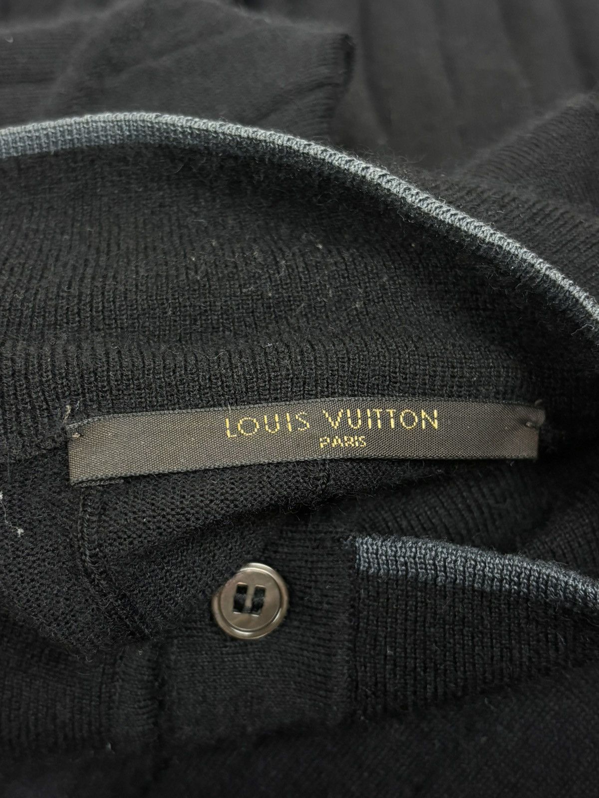 Louis Vuitton Louis Vuitton Cashmere Wool Ribbed Henley Knit Sweater L Size US L / EU 52-54 / 3 - 6 Thumbnail