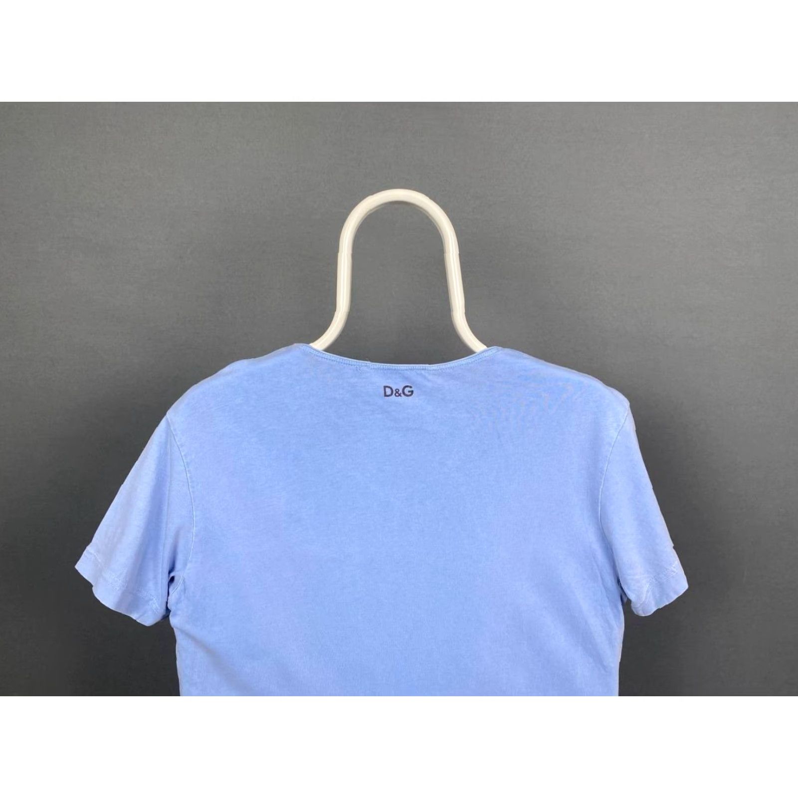 Dolce & Gabbana Dolce & Gabbana Mens T-Shirt Blue Short Sleeve Crew Neck Pullover Size 46 Regular Image Logo Shirt Men Size US XXL / EU 58 / 5 - 7 Thumbnail