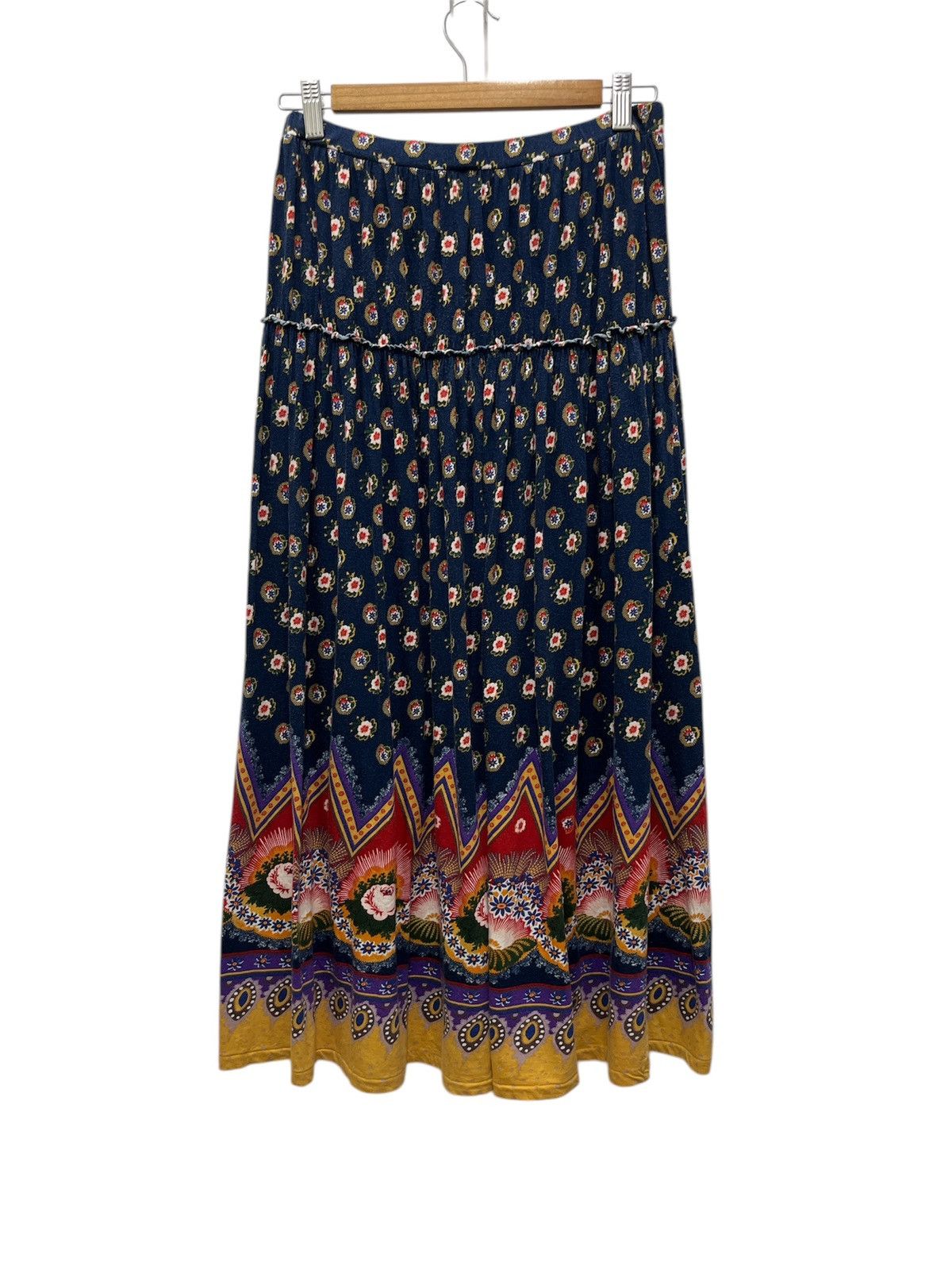 Sunao Kuwahara Vintage SunaoKuwahara Floral Cotton Skirt Women Size M Size 30" / US 8 / IT 44 - 2 Thumbnail