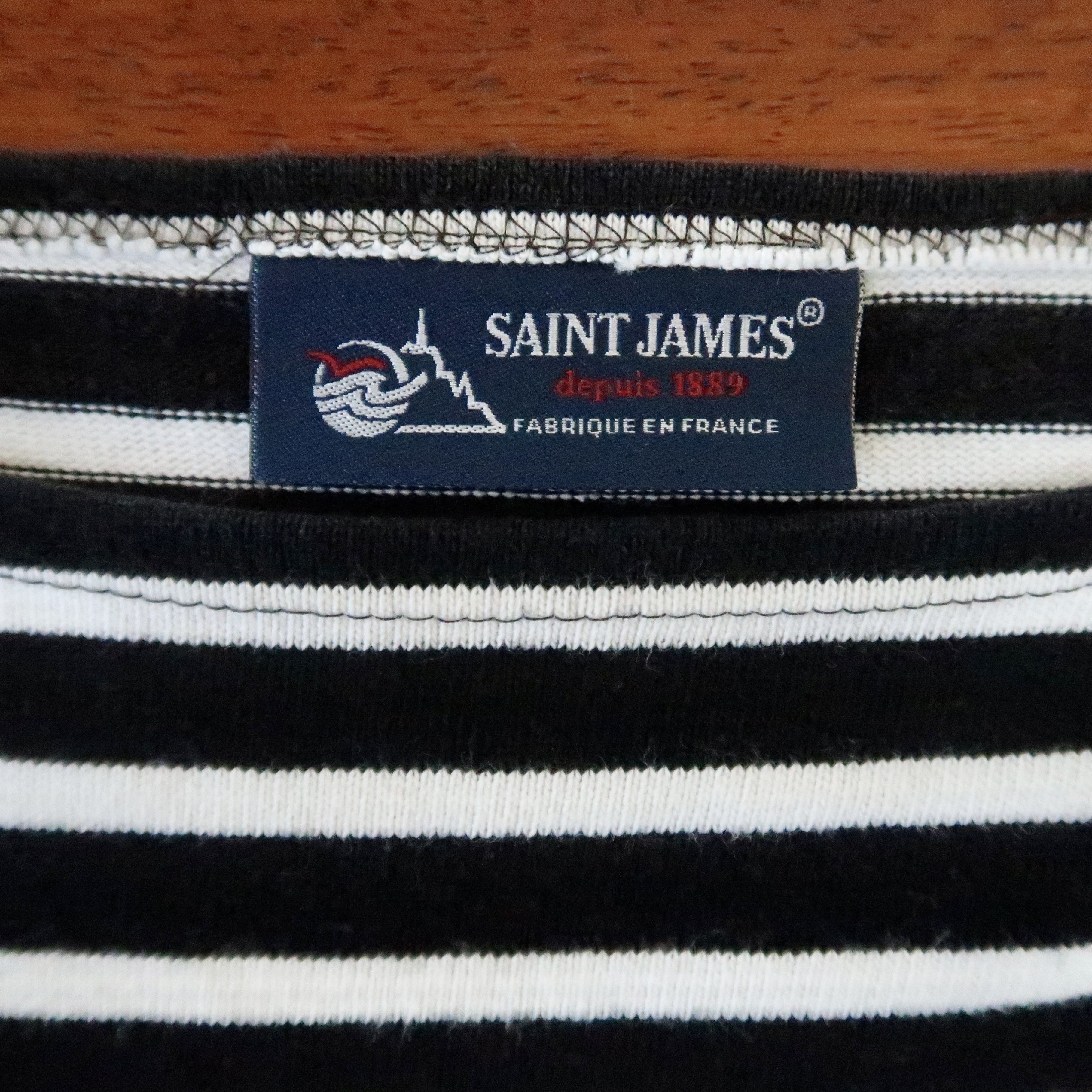 Saint James SAINT JAMES heavyweight cotton striped breton shirt, 3.5 Size US S / EU 44-46 / 1 - 8 Thumbnail
