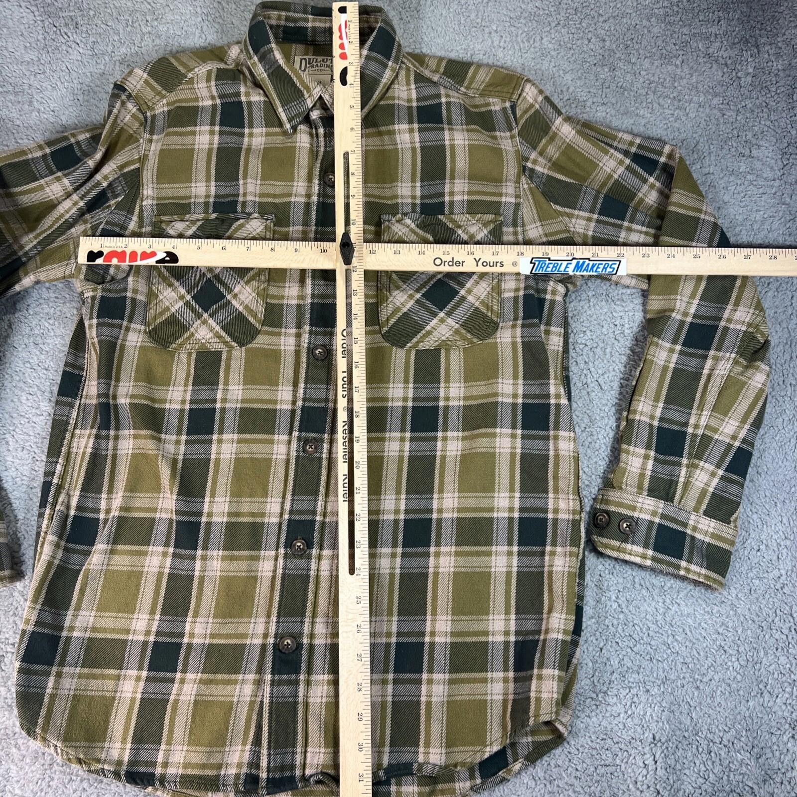 Duluth Trading Company Duluth Trading Co Heavy Flannel Medium Green Plaid Button Size US M / EU 48-50 / 2 - 3 Thumbnail