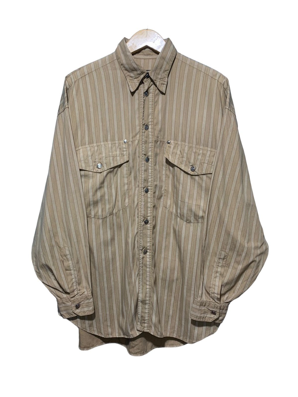 Versace Versace jeans couture oversized striped button down shirt Size US L / EU 52-54 / 3 - 1 Thumbnail