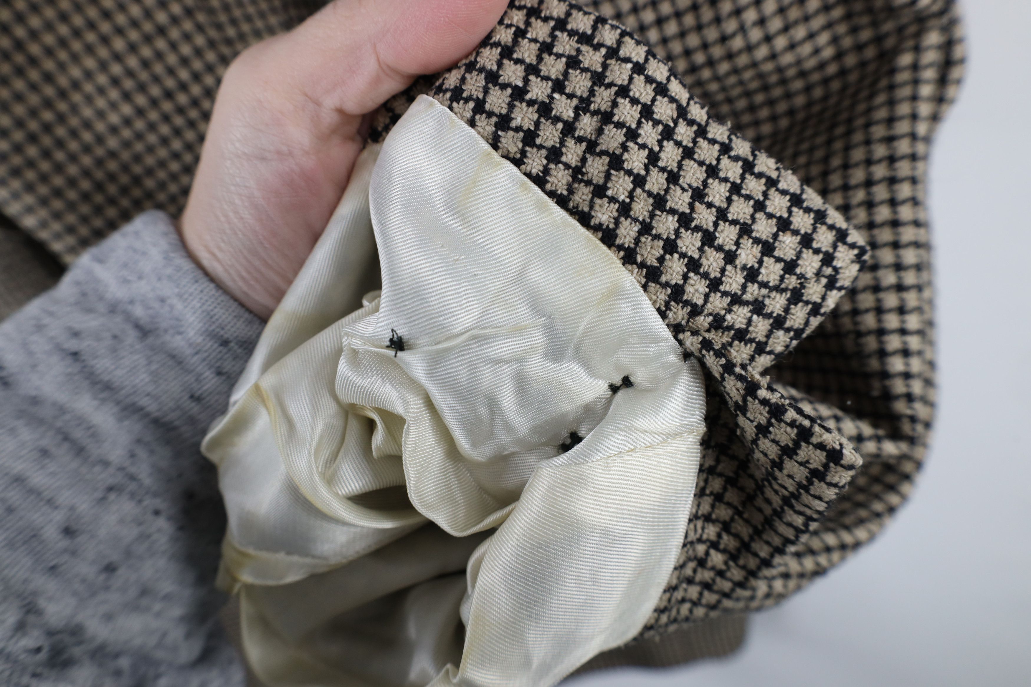 Vintage Vintage 90s Streetwear Houndstooth 3 Button Blazer Jacket Size US XL / EU 56 / 4 - 9 Thumbnail