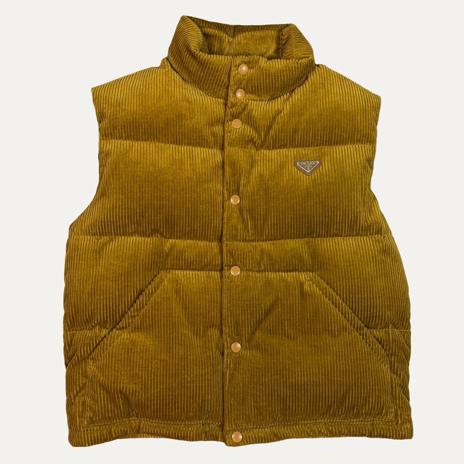 Prada Prada Corduroy Puffer Vest Size US M / EU 48-50 / 2 - 1 Thumbnail
