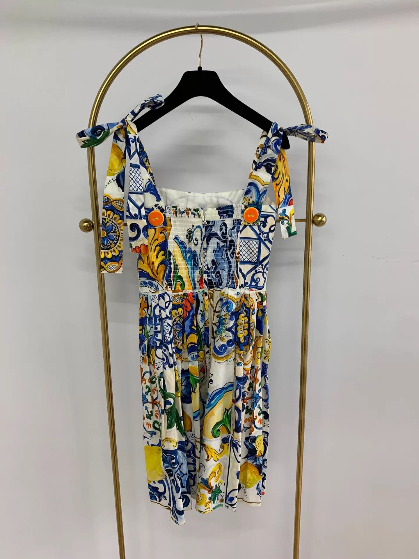 Dolce & Gabbana Dolce&Gabbana women's color print cami dress size 42 new Size XS / US 0-2 / IT 36-38 - 3 Thumbnail