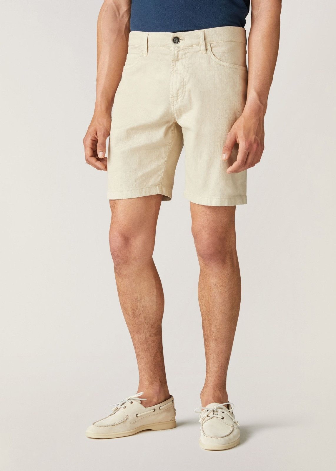 Loro Piana o1srvl11e1024 Doccio Bermuda Shorts in Off White Size US 32 / EU 48 - 1 Thumbnail