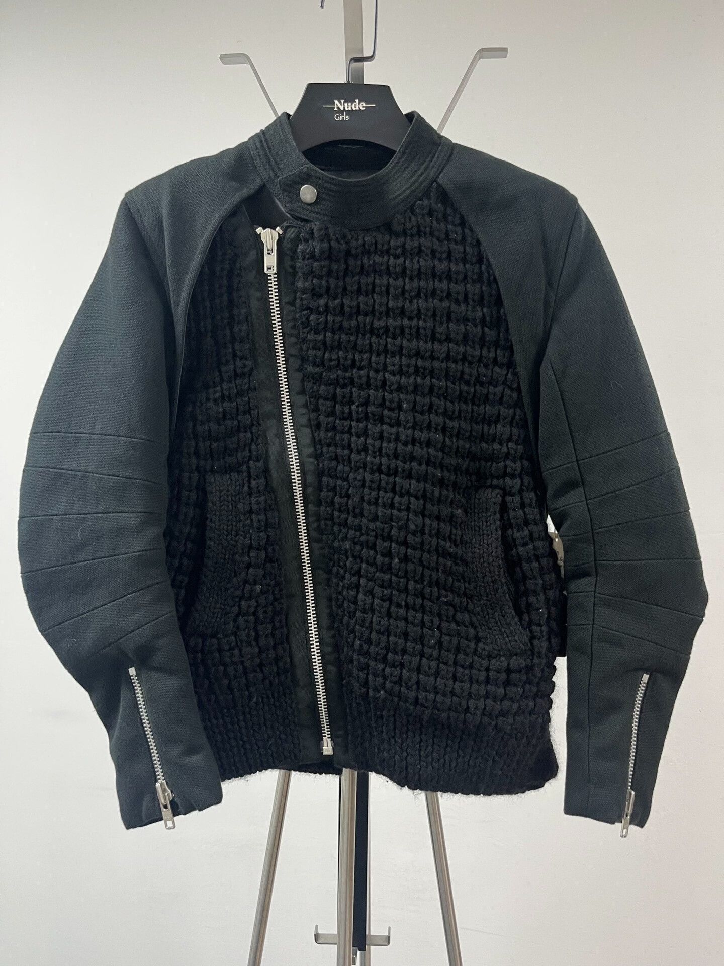 Comme des Garcons sacai wool patchwork jacket Size US M / EU 48-50 / 2 - 1 Thumbnail