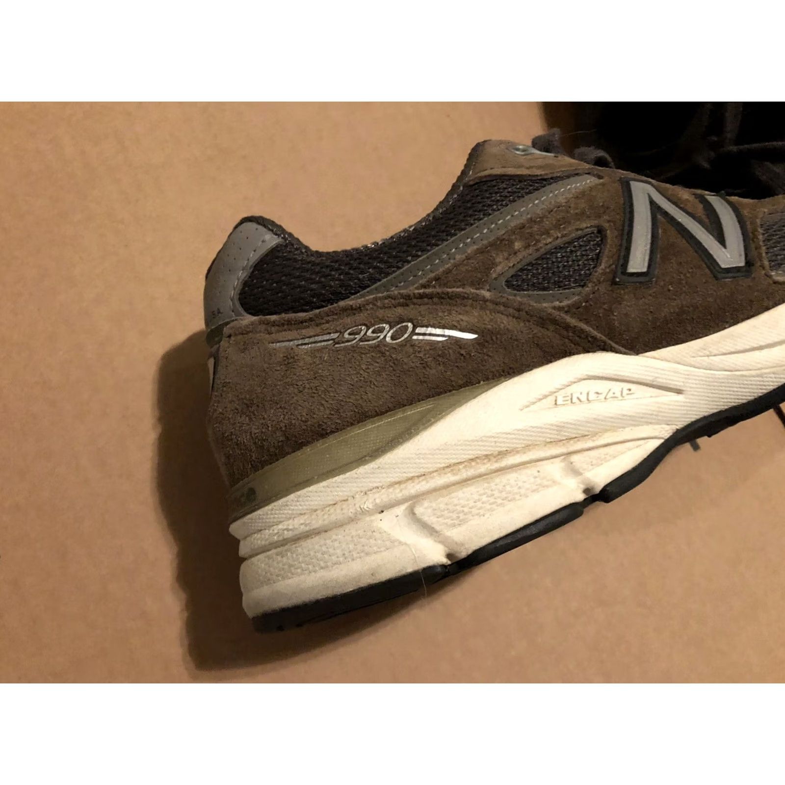 New Balance New Balance 990 V4 Womens W990MG4 Made in USA Suede Green Size 8 Green Womens 990 V4 Walking Athletic Shoes Size US 8 / IT 38 - 5 Thumbnail