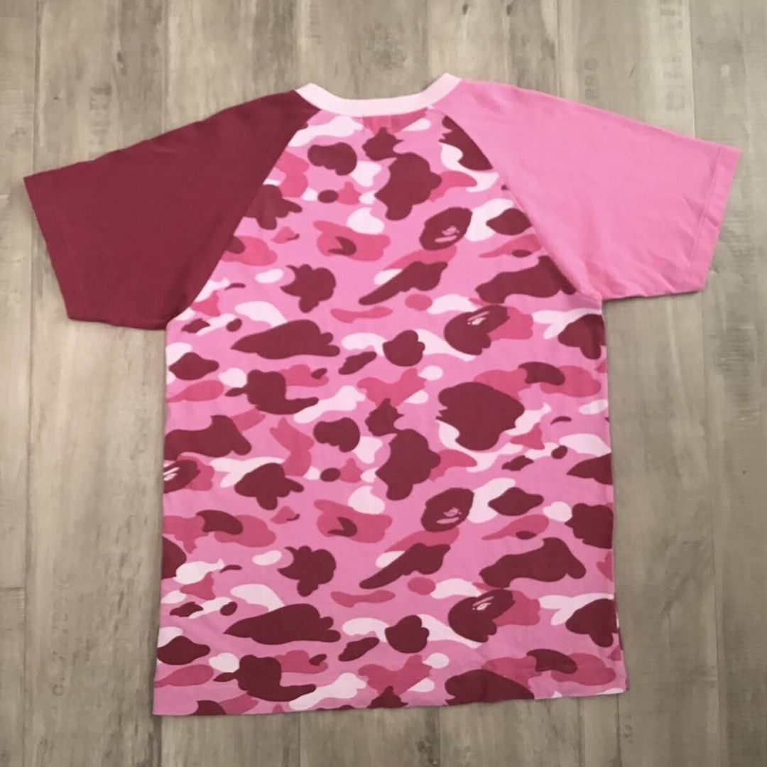 Bape BAPE Pink camo crazy college logo T-shirt a bathing ape NIGO Size US M / EU 48-50 / 2 - 3 Thumbnail