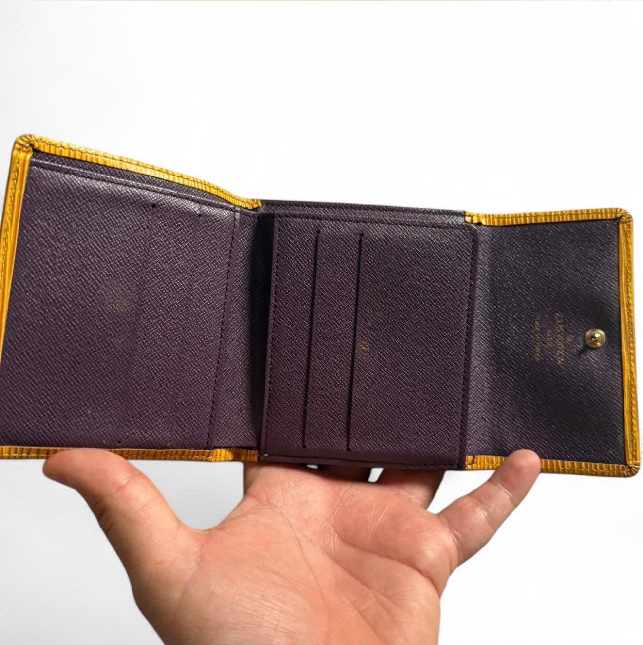 Louis Vuitton Louis Vuitton Yellow Epi Trifold Wallet Size ONE SIZE - 3 Thumbnail
