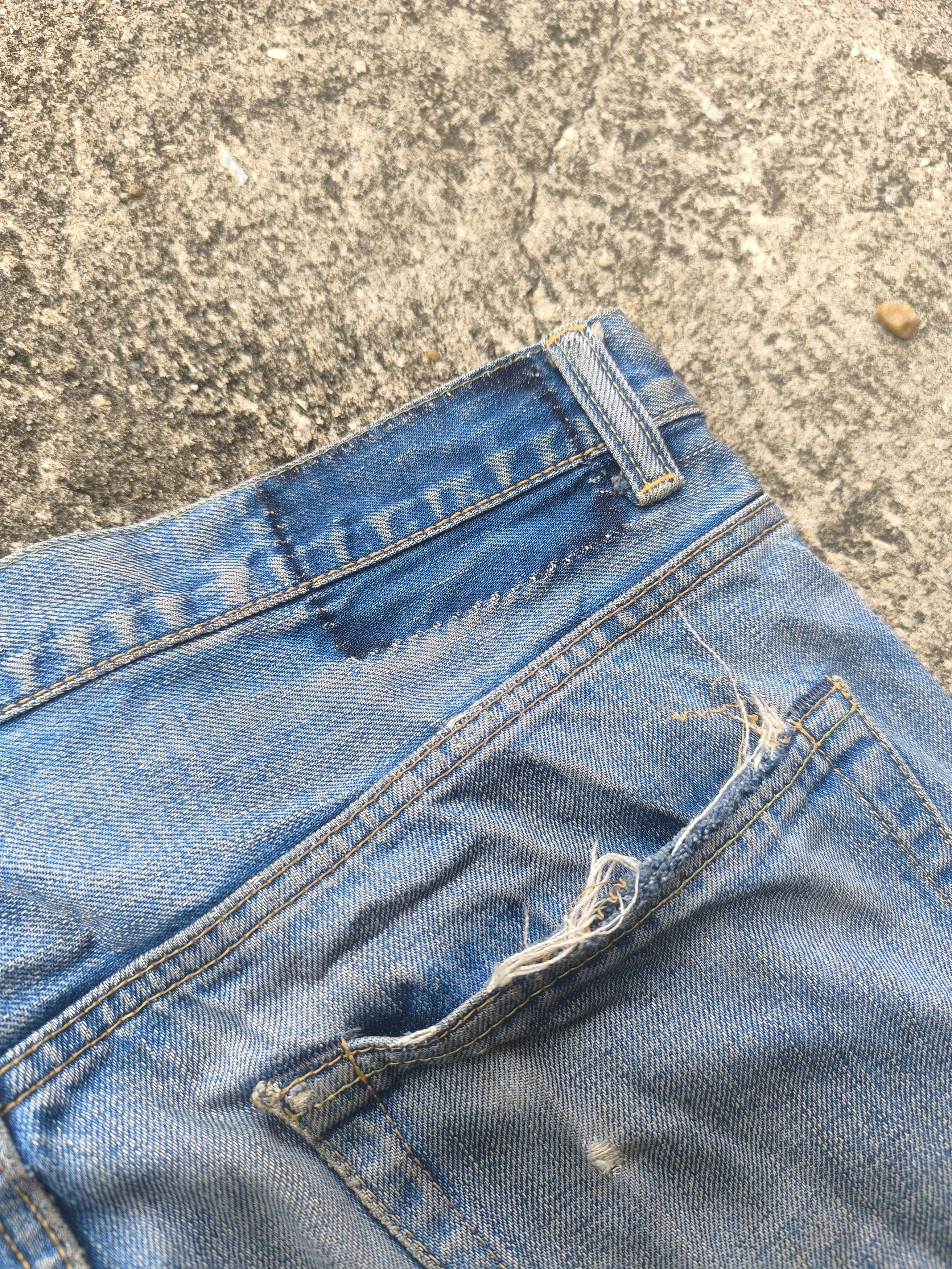 Beams Plus × Japanese Brand DISTRESSED SELVEDGE DENIM BEAMS Size US 34 / EU 50 - 10 Thumbnail
