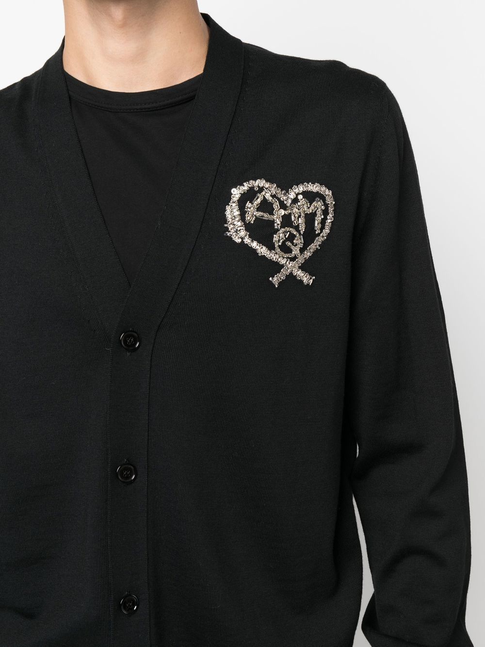 Alexander McQueen o1y1024 Cardigan In Black Size US L / EU 52-54 / 3 - 5 Thumbnail