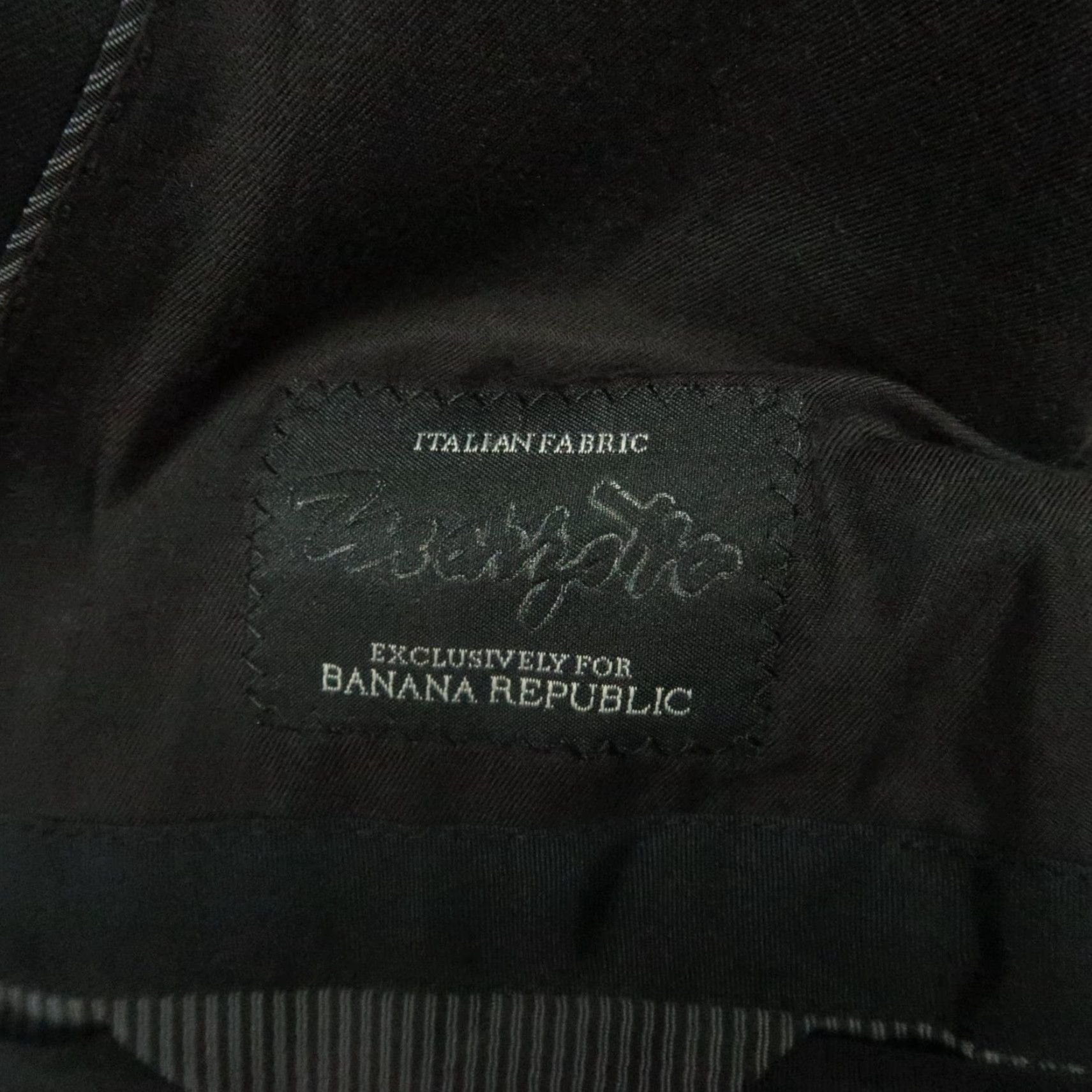 Banana Republic Banana Republic Blazer Mens Black 42L Wool Single-Breasted 2 Piece Notch Lapel Jacket Coat Dress Smart Casual Wedding 42 Mens Regular Wool Blazer Size 42R - 3 Thumbnail
