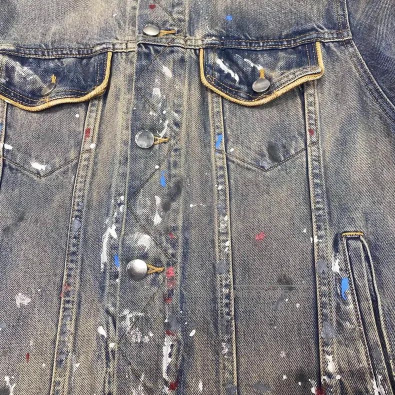 Amiri Amiri Size M Make old paint graffiti cowboy coat Size US M / EU 48-50 / 2 - 3 Thumbnail