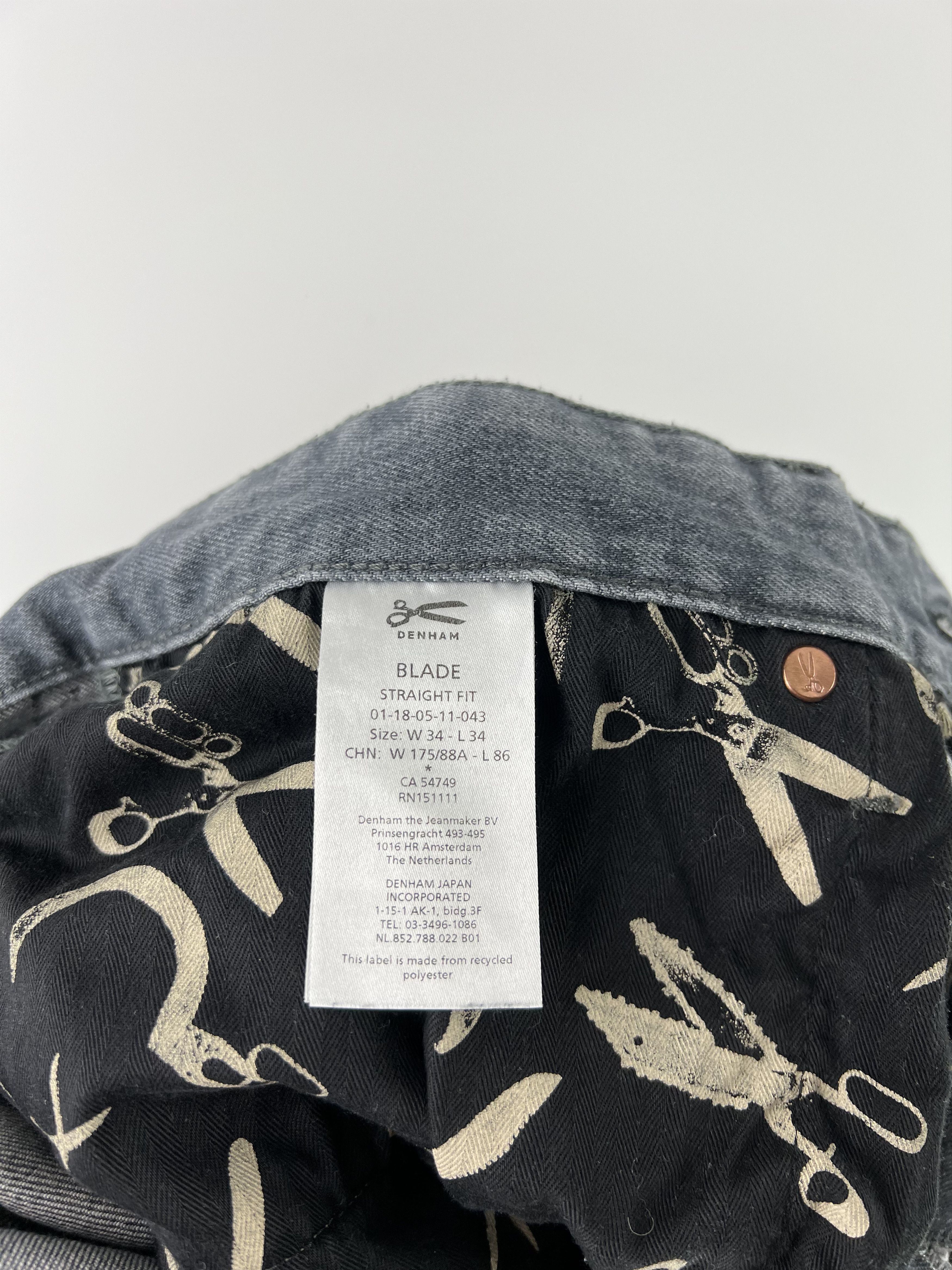 DENHAM Denham Blade Straight Fit Size 34x34 Size US 34 / EU 50 - 6 Thumbnail