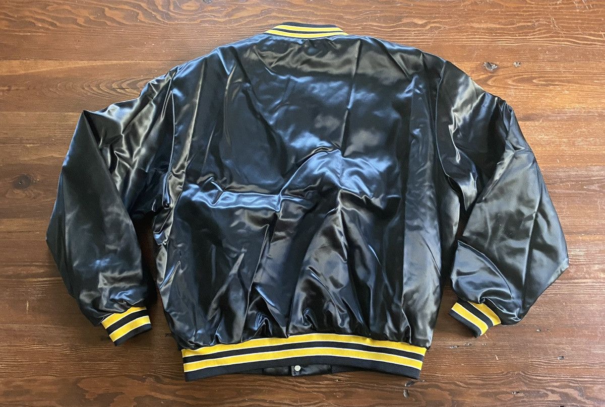 NHL × Swingster × Vintage Vintage 80’s Boston Bruins Satin Swingster Bomber Jacket Size US XL / EU 56 / 4 - 14 Thumbnail