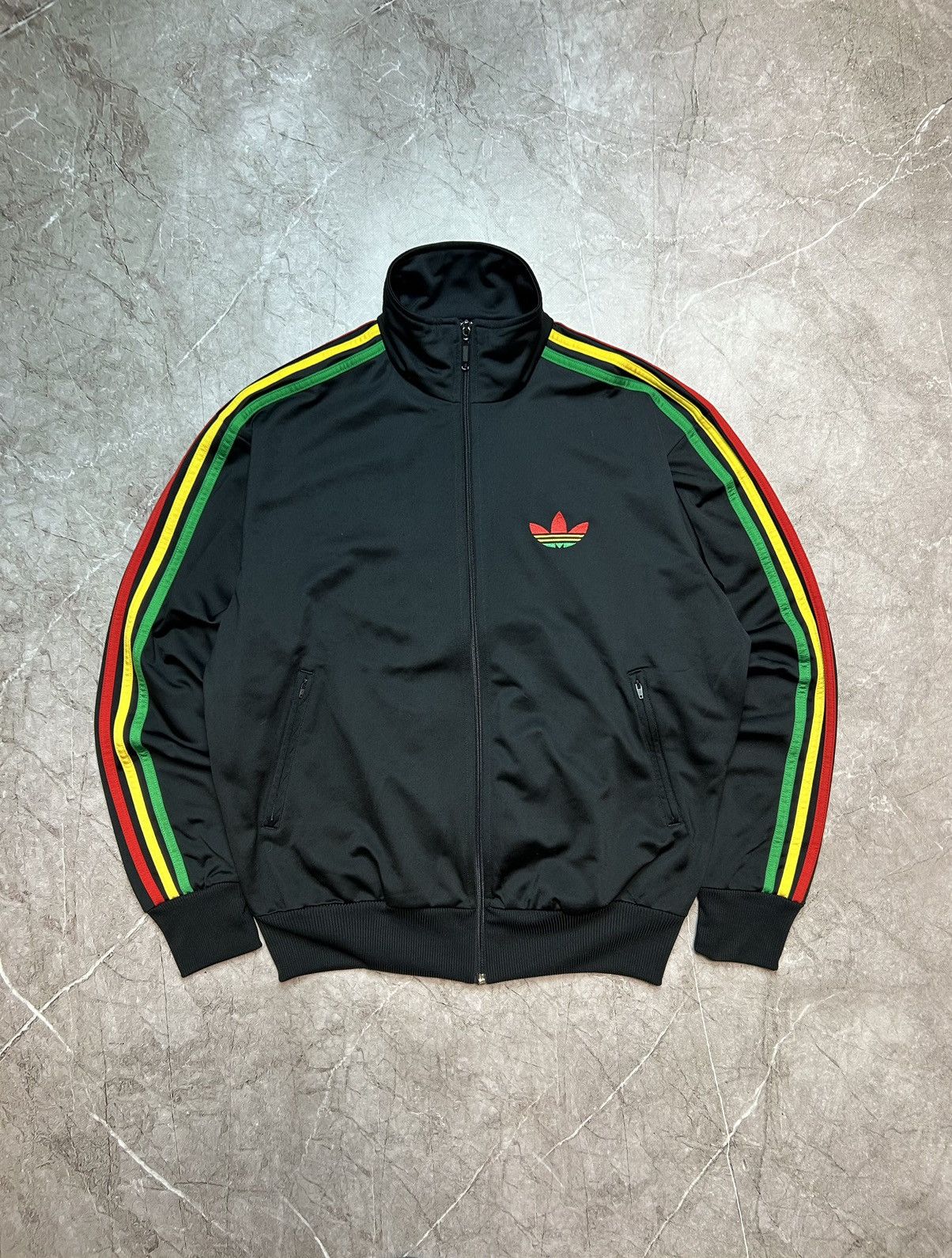 Adidas × Streetwear × Vintage Adidas Firebird Rasta Track Top Jacket ...