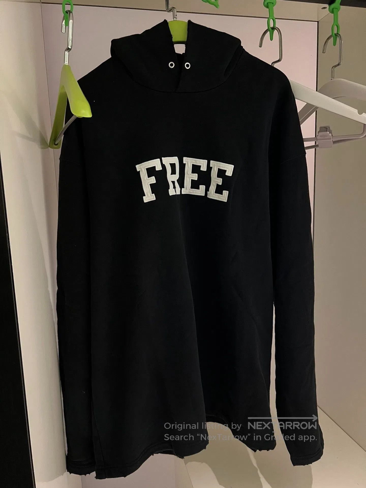 Balenciaga Free Hoodie in Black.