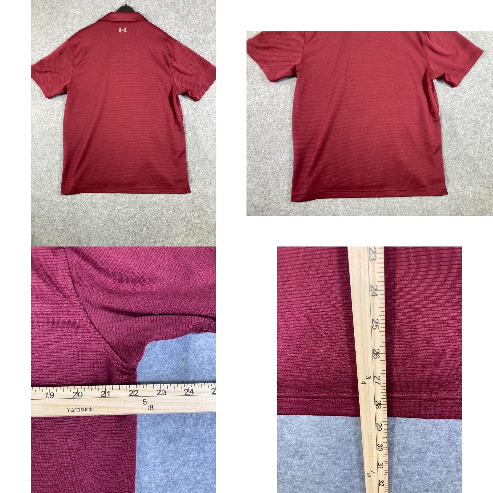 Under Armour Under Armour HeatGear Polo Shirt Mens L Maroon Athletic Performance Loose Fit Shirt Short Sleeve Mens L Maroon Under Armour HeatGear Polo Shirt Size US L / EU 52-54 / 3 - 8 Thumbnail