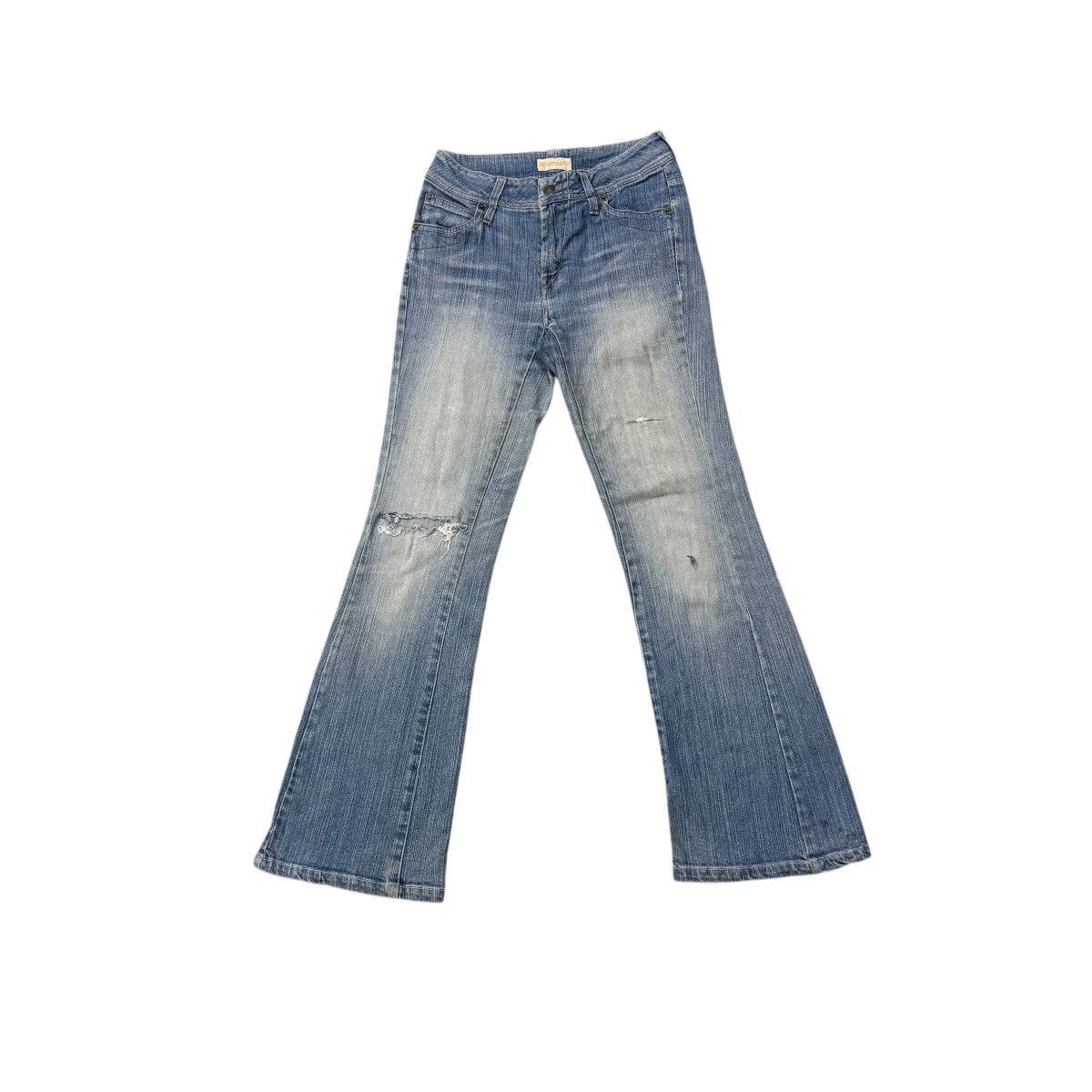 If Six Was Nine Vintage Blancafe Bootcut Distressed Denim Pants Size 28" / US 6 / IT 42 - 1 Thumbnail