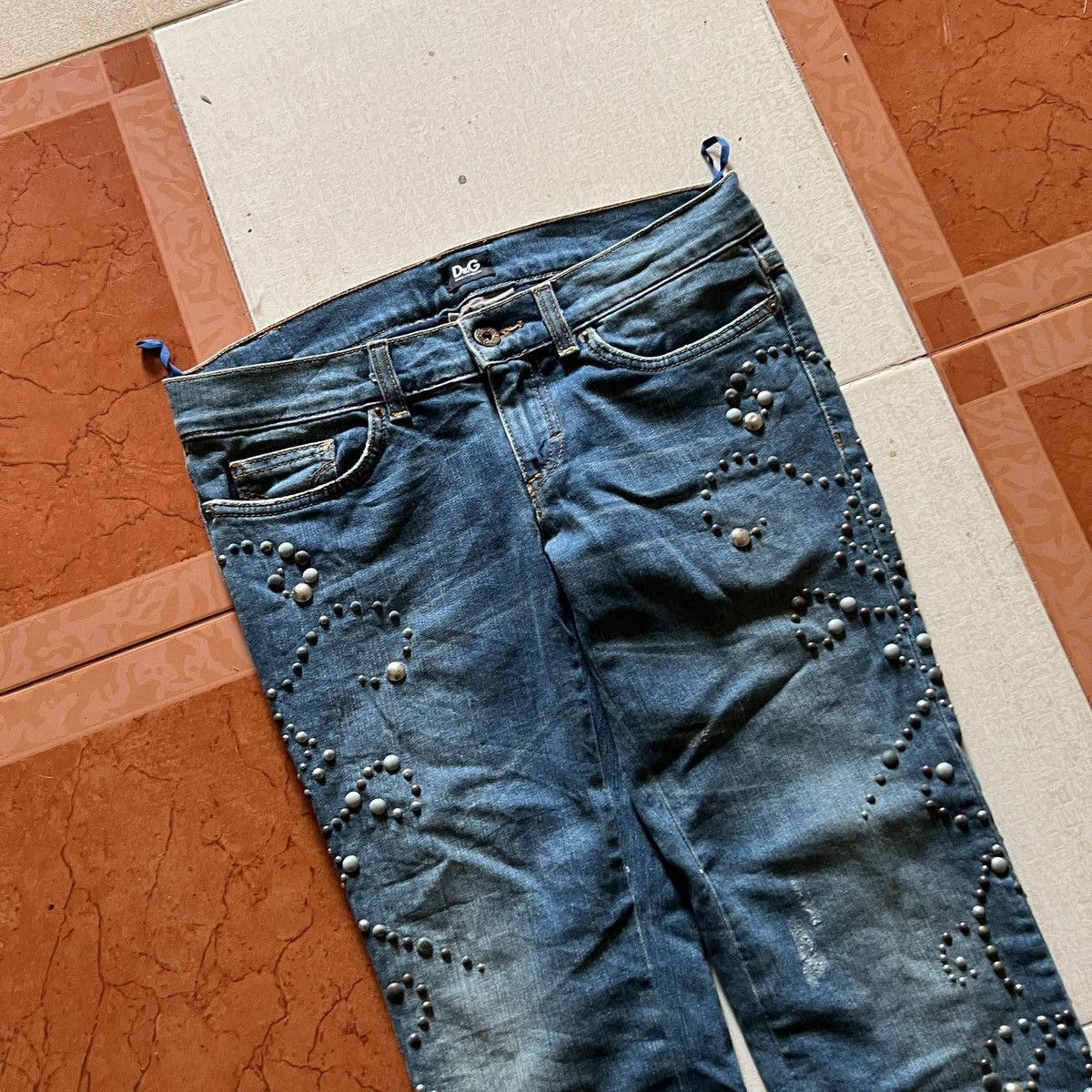 Other D&G Low Waist Studded Stretch Jeans Size 26" / US 2 / IT 38 - 15 Thumbnail