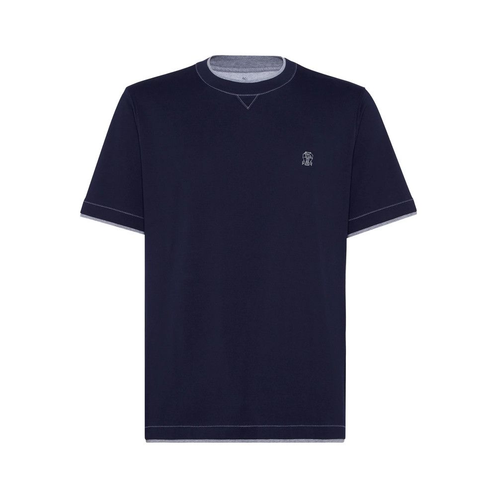 Brunello Cucinelli Brunello Cucinelli BLUE T-Shirts & Vests - T-Shirts Size US S / EU 44-46 / 1 - 1 Thumbnail