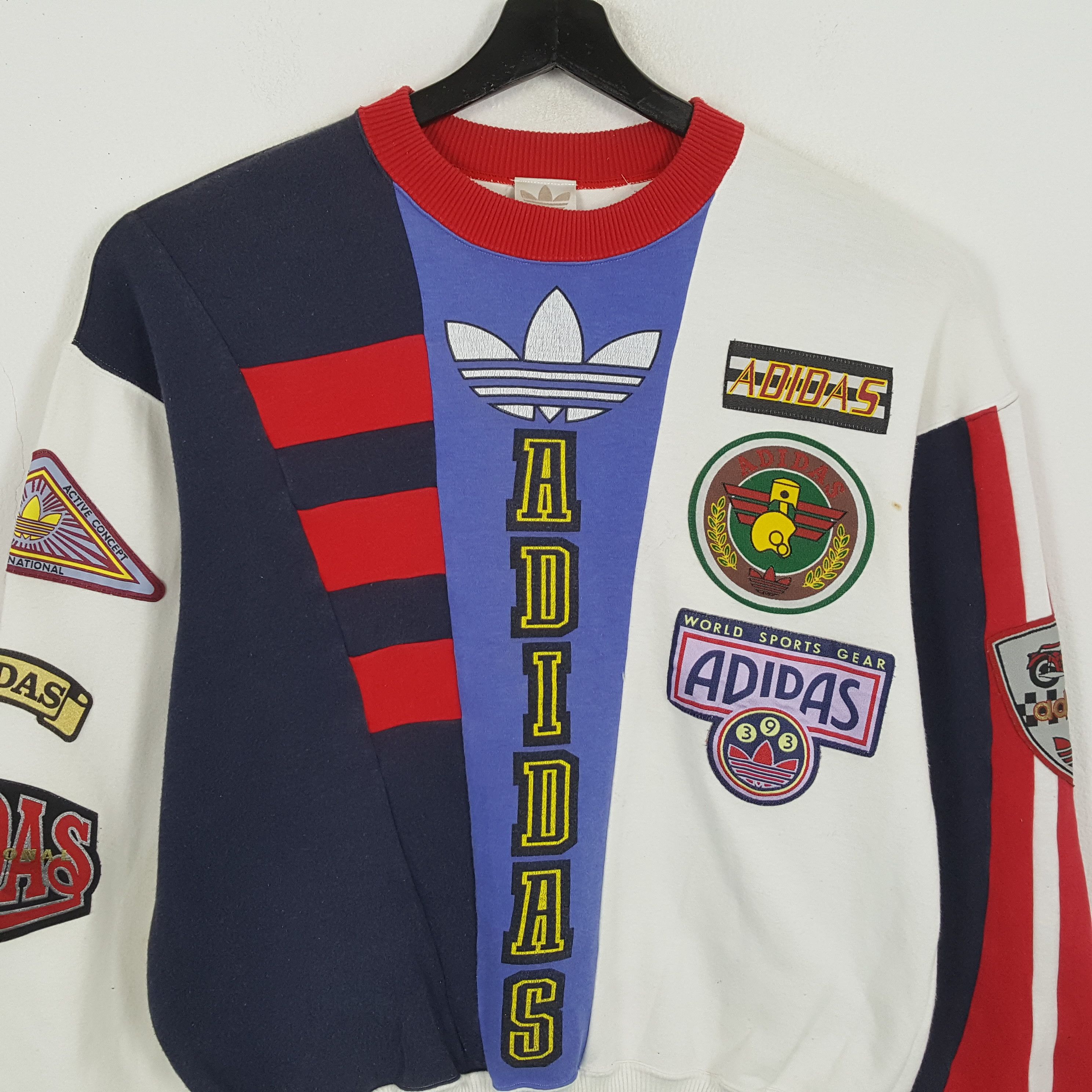 Adidas × Vintage ADIDAS Racing Style Rare Design Vintage Sweatshirt Size US M / EU 48-50 / 2 - 2 Thumbnail