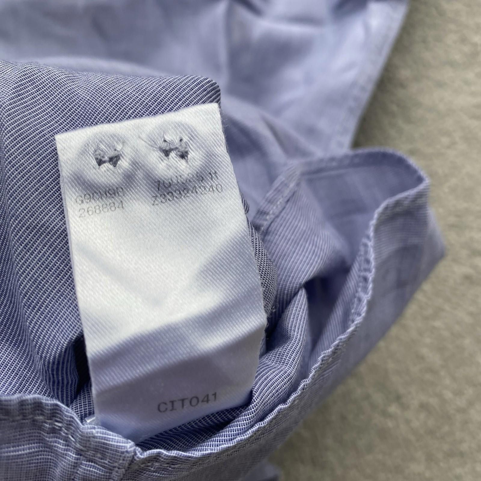 Gucci Gucci Men’s Button Up Shirt Blue Size 40/15.75 Size US M / EU 48-50 / 2 - 9 Thumbnail