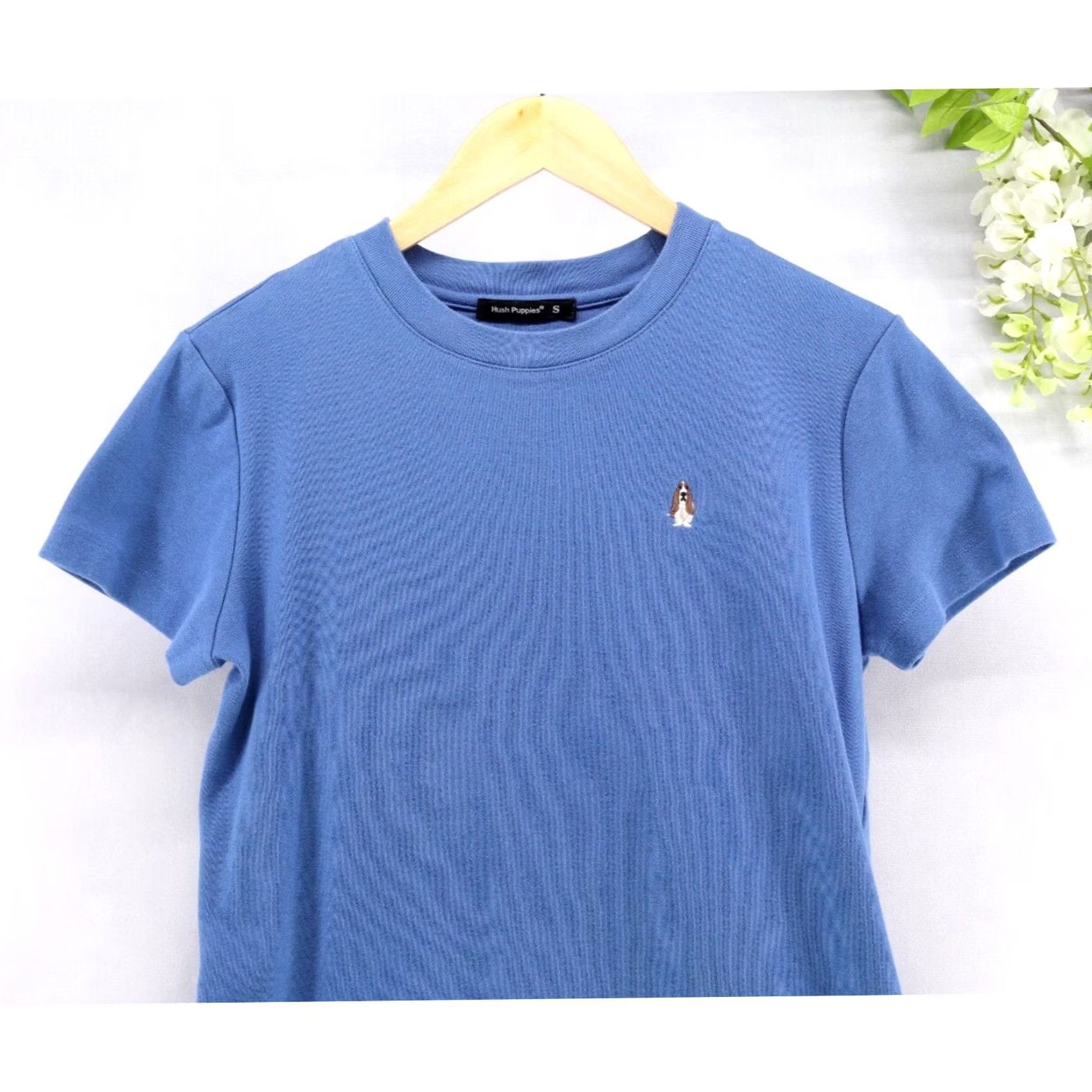 Hush Puppies Hush Puppies Women's Blue Crew Neck Short Sleeve Mini Dress Sz S Size 28" / US 6 / IT 42 - 3 Thumbnail